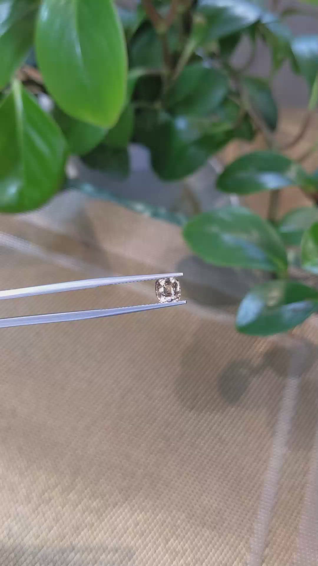 1.25 Ct. Peach Sapphire from Madagascar Size Video