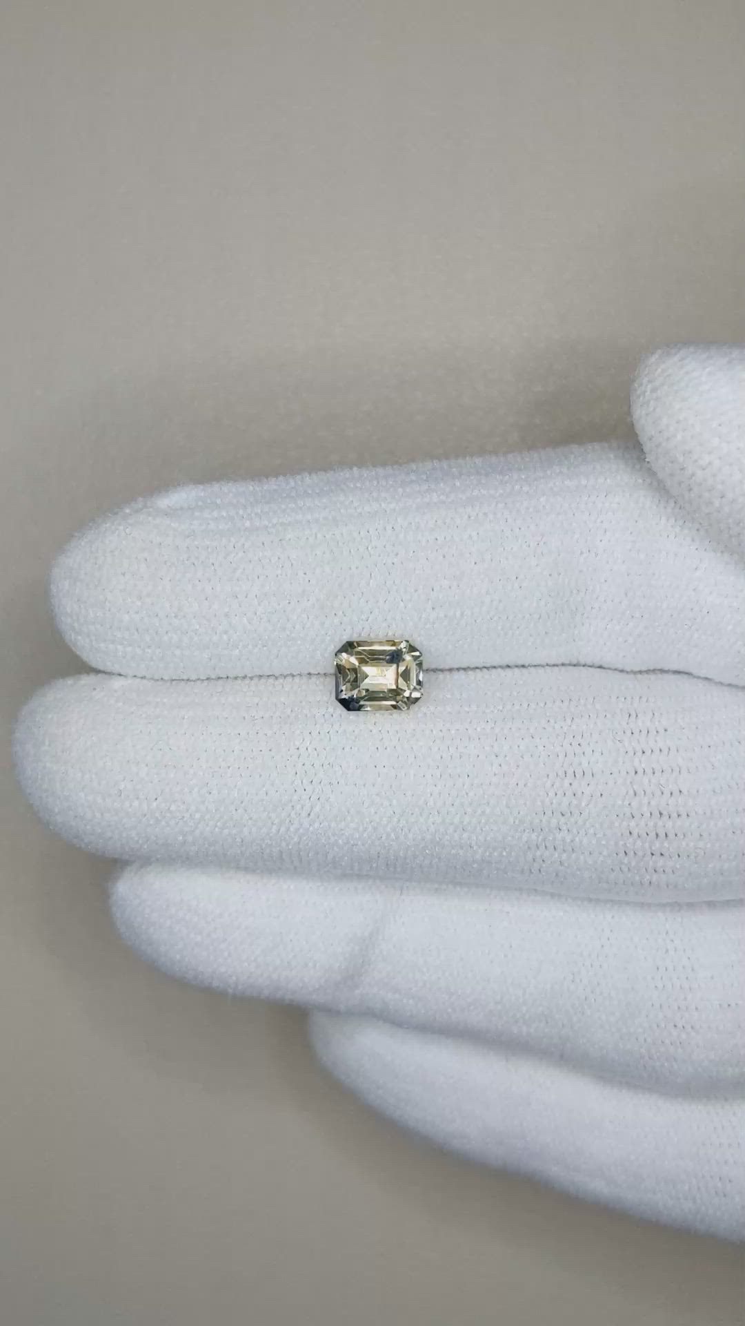 1.34 Ct. Bi Color Sapphire from Madagascar Size Video