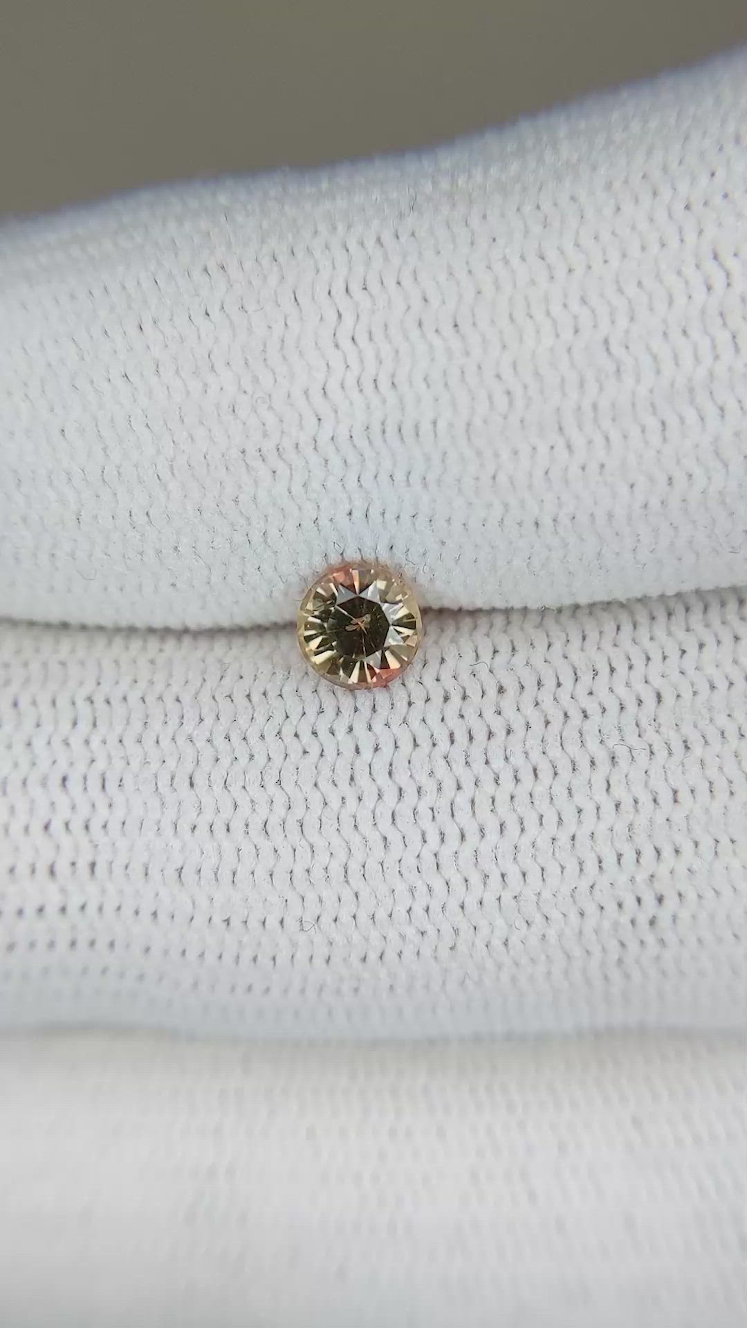 0.53 Ct. Bi Color Sapphire from Montana Size Video