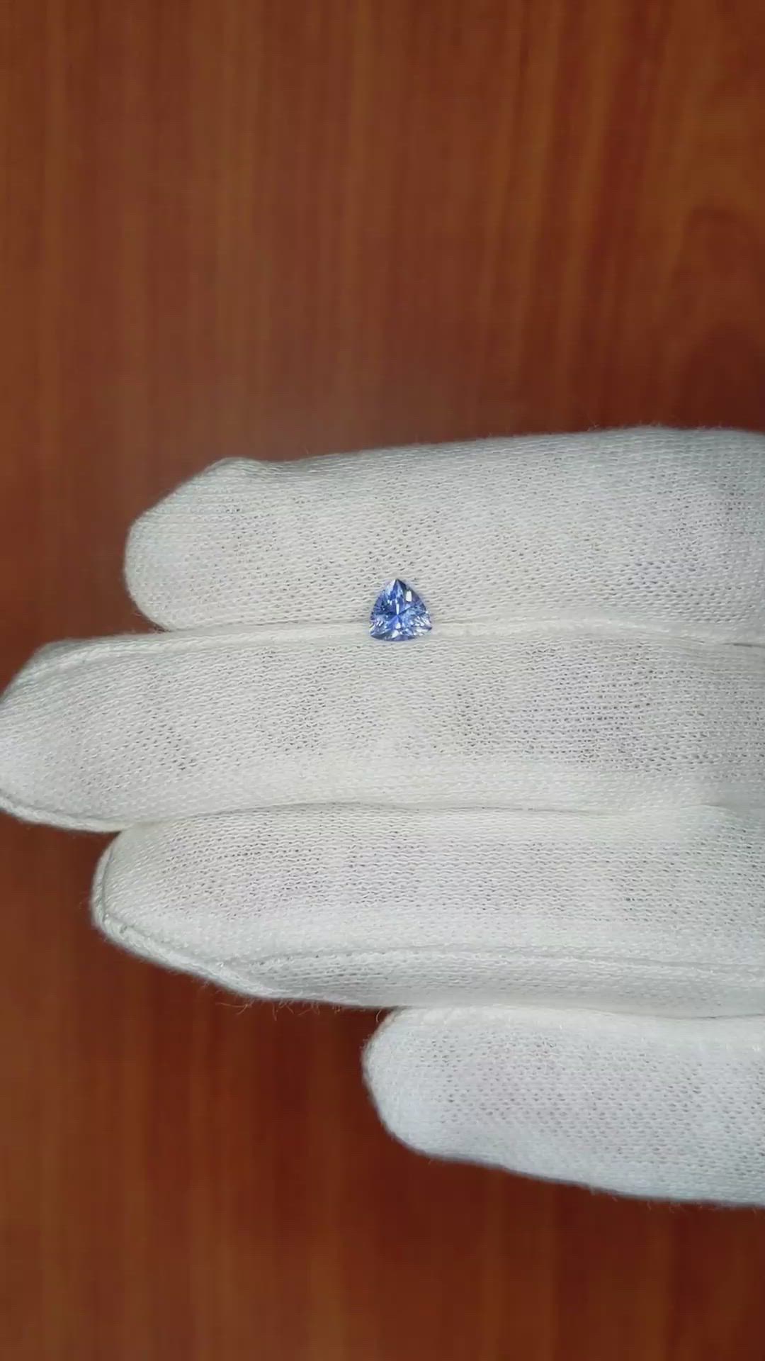 0.53 Ct. Blue Sapphire from Ceylon (Sri Lanka) Size Video