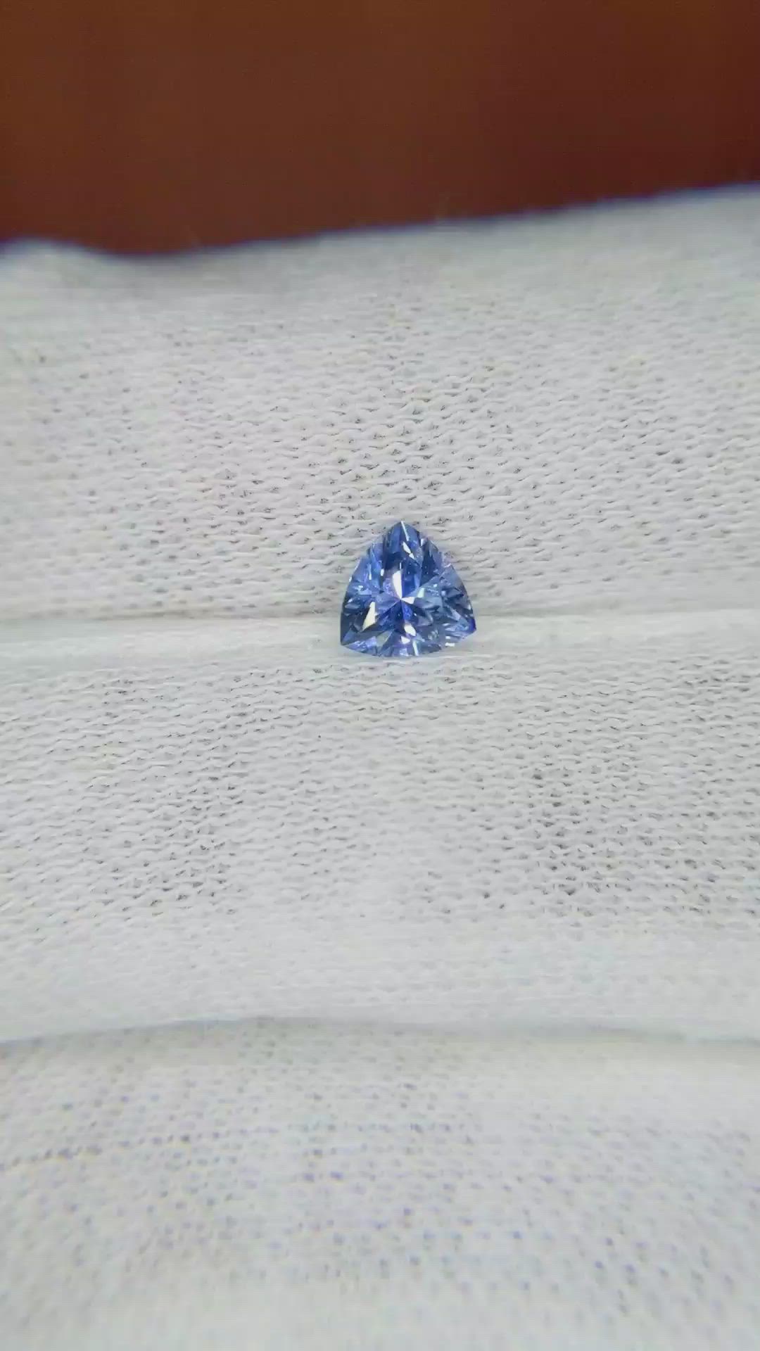 0.53 Ct. Blue Sapphire from Ceylon (Sri Lanka) Size Video