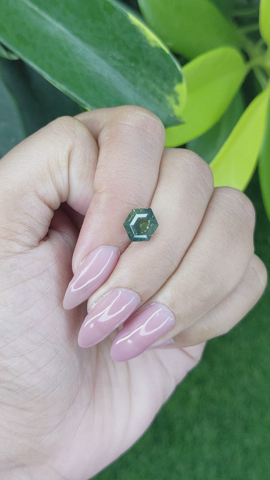 2.51 Ct. Green Sapphire from Australia Size Video