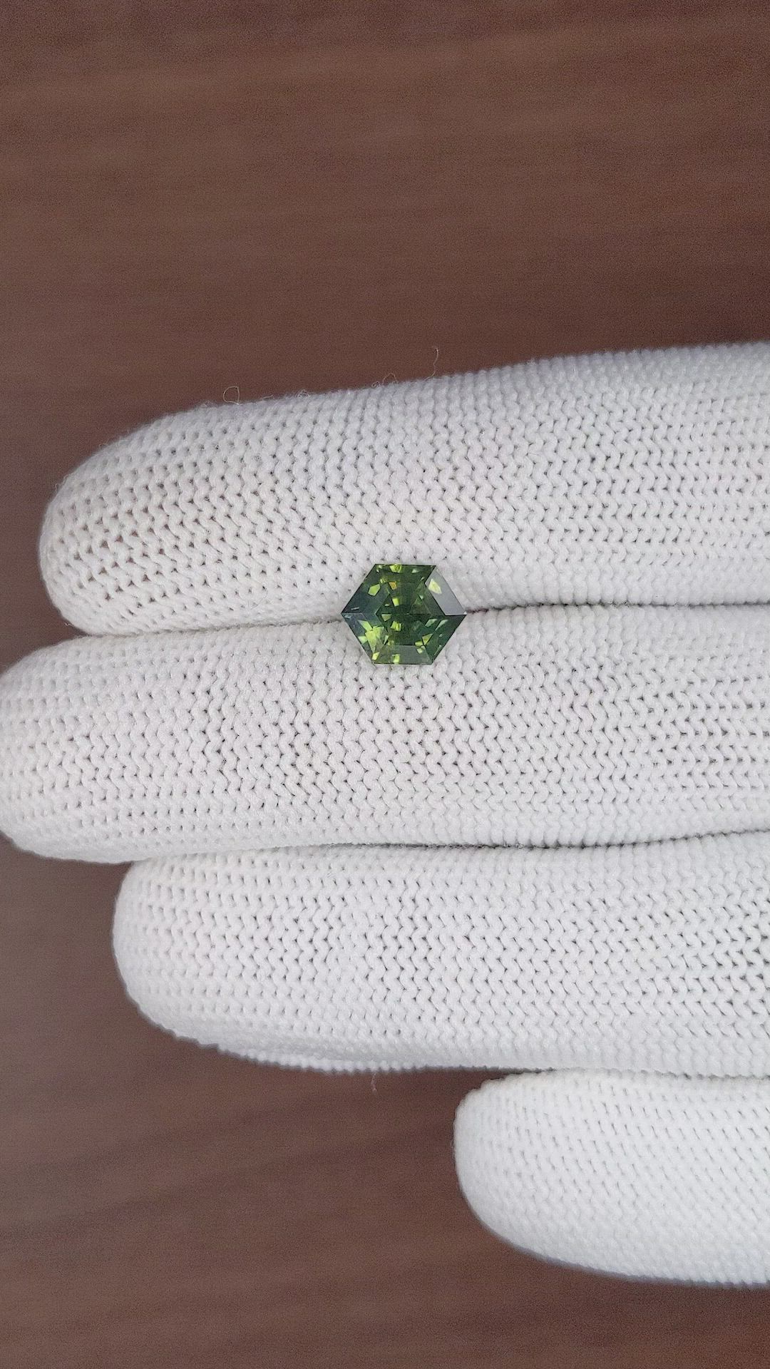 2.51 Ct. Green Sapphire from Australia Size Video