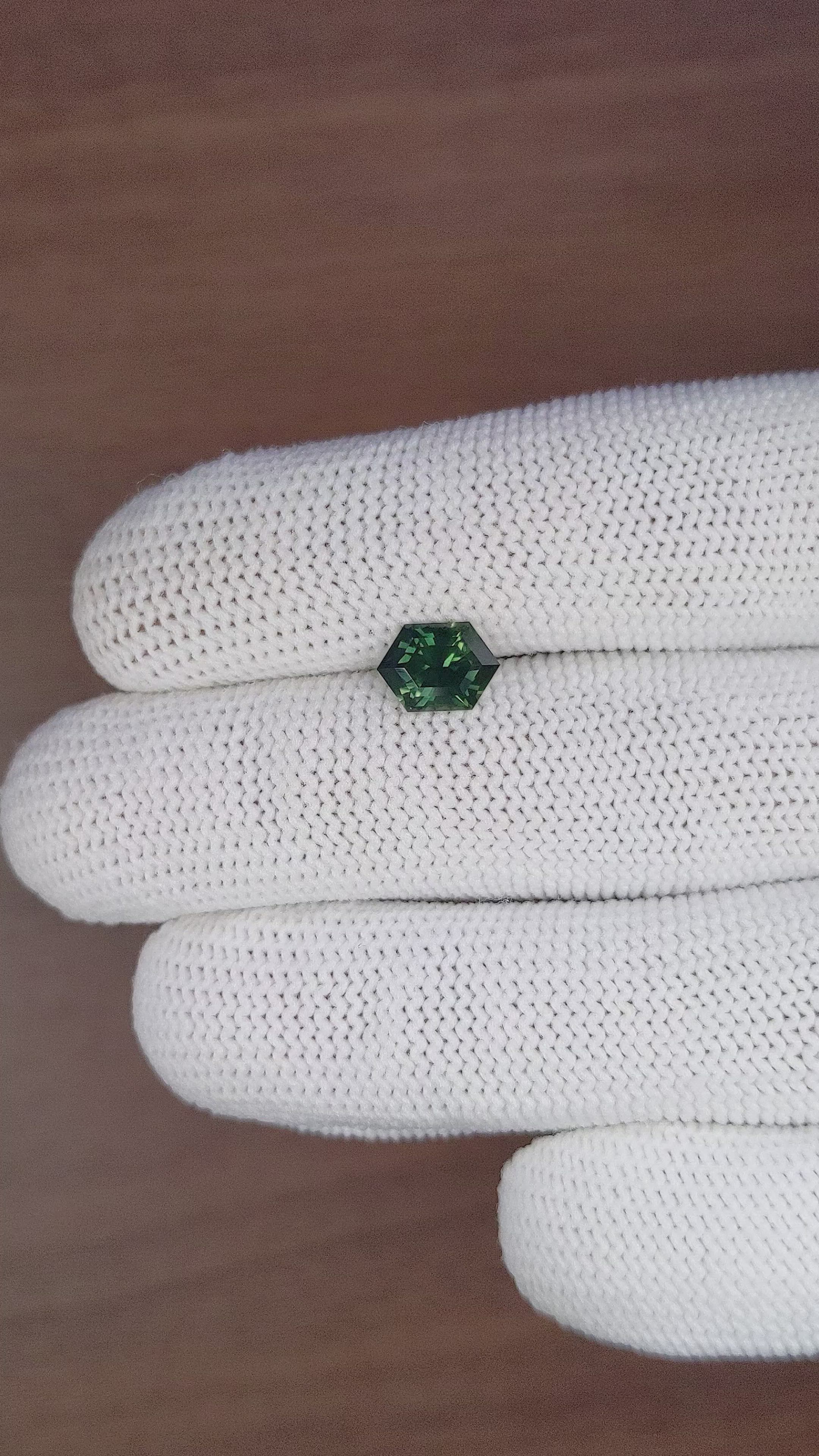 1.67 Ct. Green Sapphire from Australia Size Video