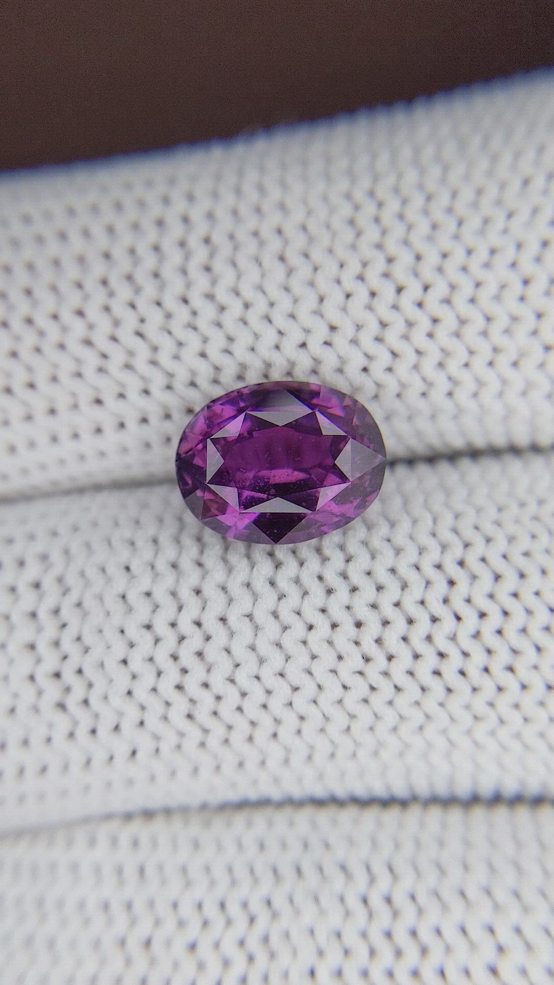 4.13 Ct. Purple Sapphire from Madagascar Size Video