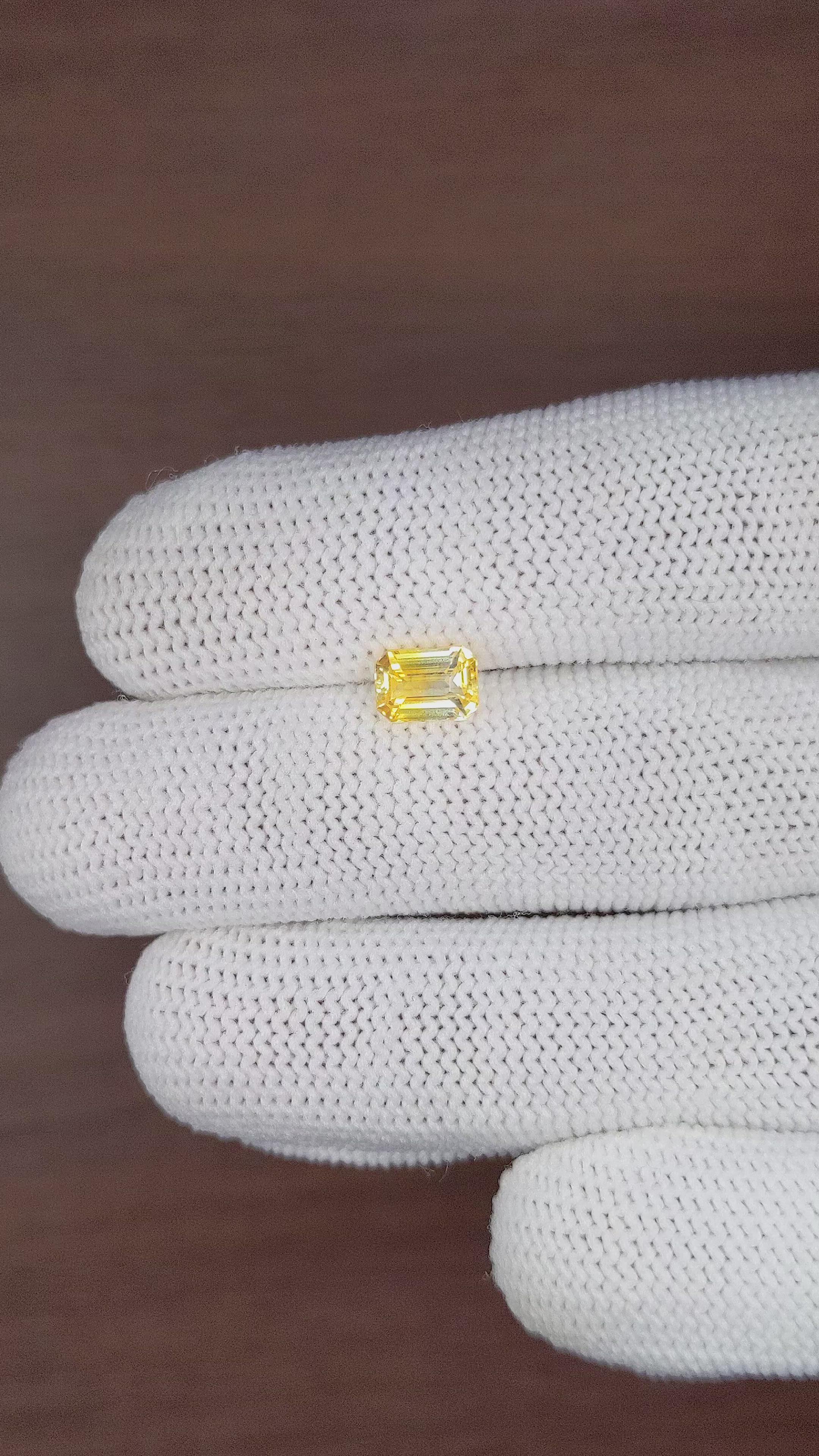 1.47 Ct. Yellow Sapphire from Ceylon (Sri Lanka) Size Video