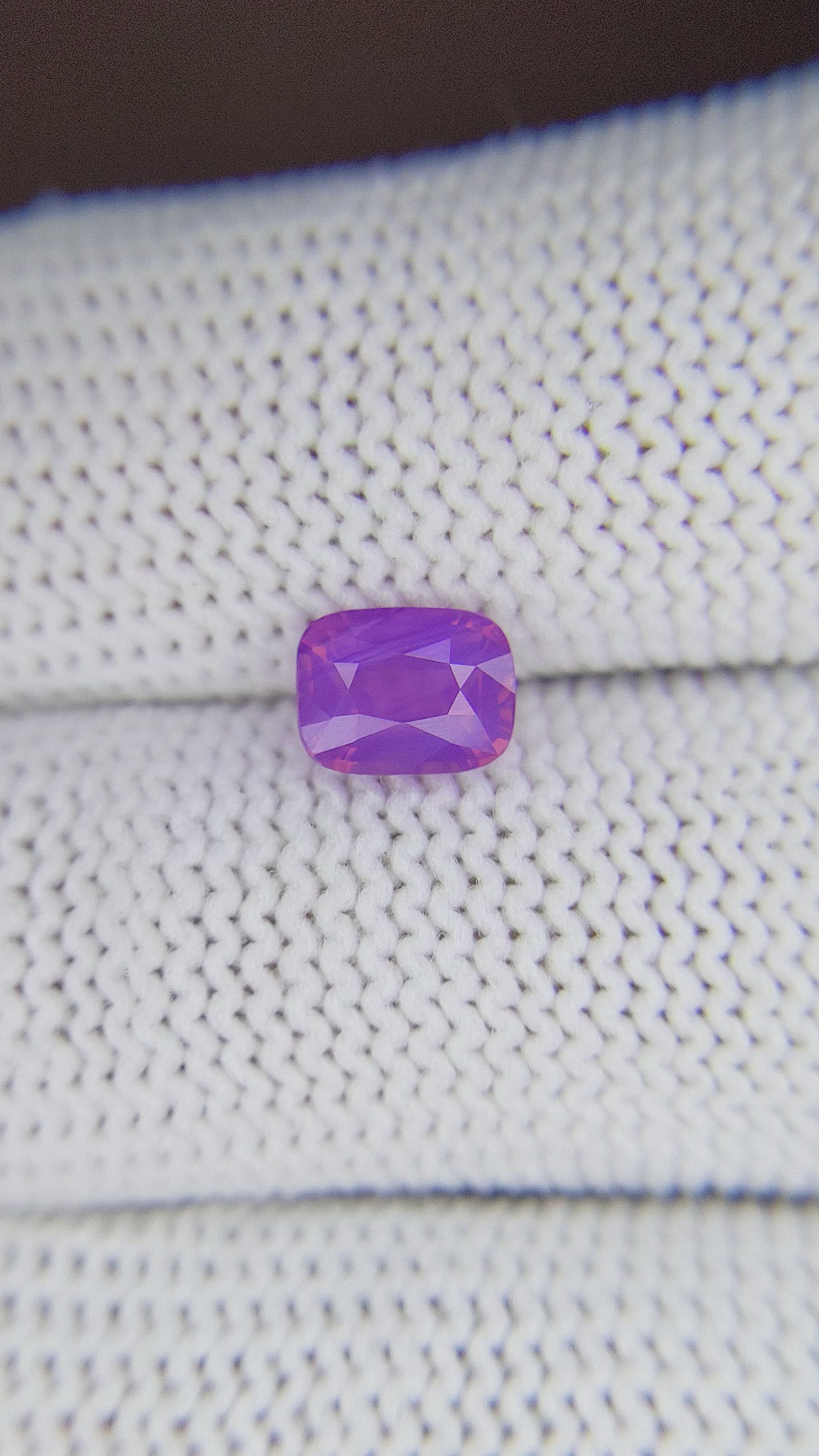 1.53 Ct. Pinkish Purple Sapphire from Tanzania Size Video