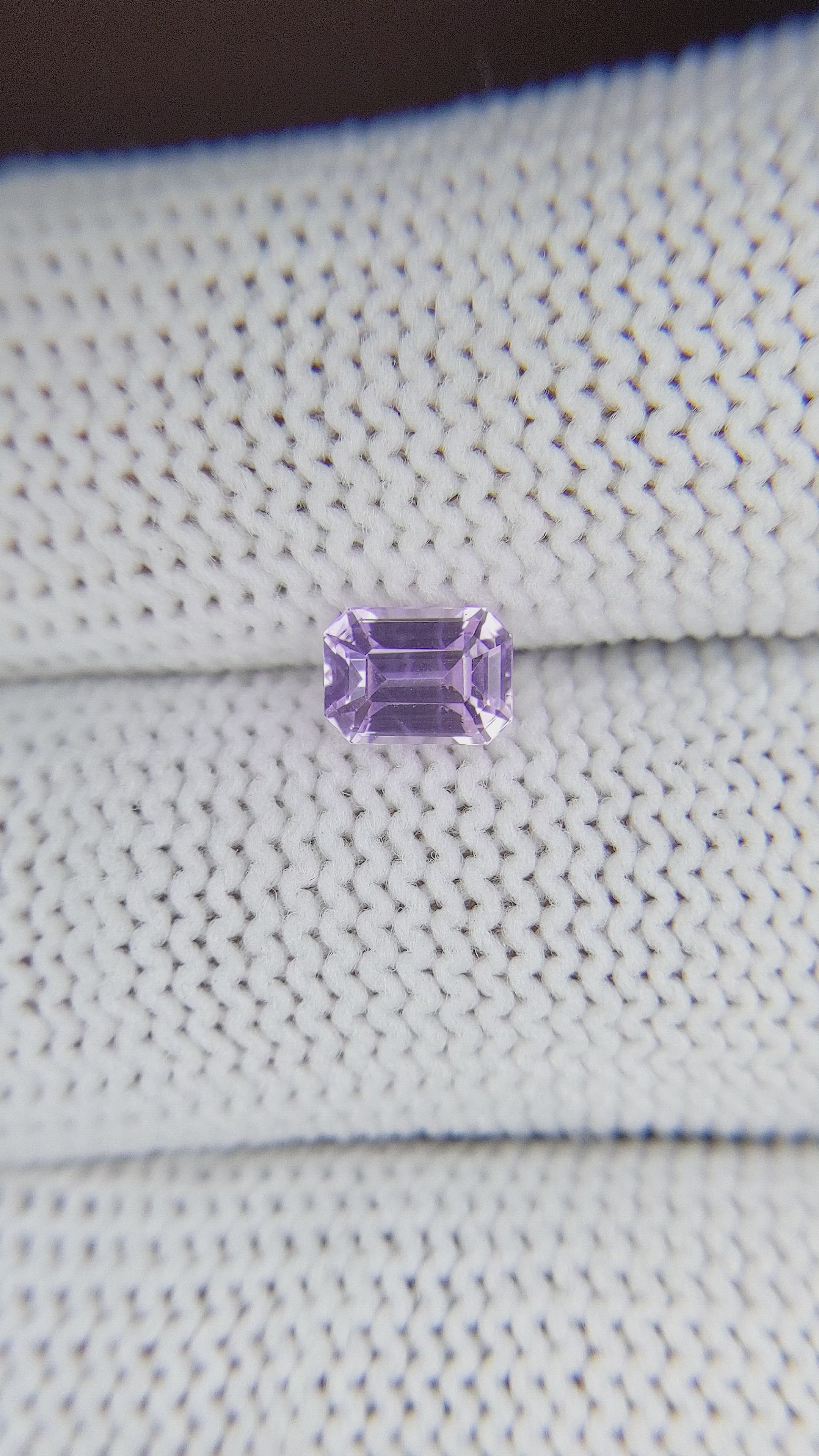 1.02 Ct. Purple Sapphire from Ceylon (Sri Lanka) Size Video