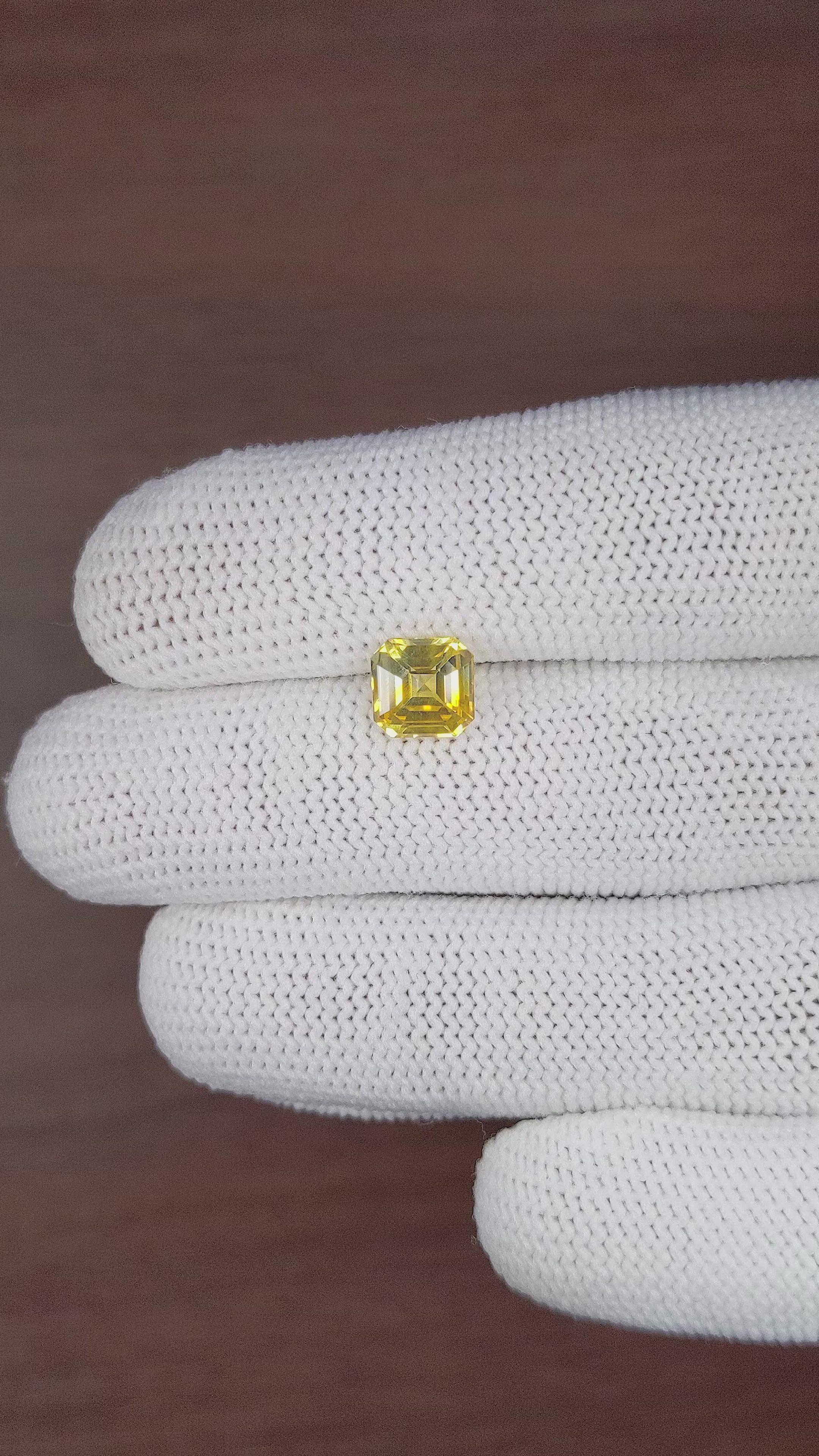 2.51 Ct. Yellow Sapphire from Ceylon (Sri Lanka) Size Video