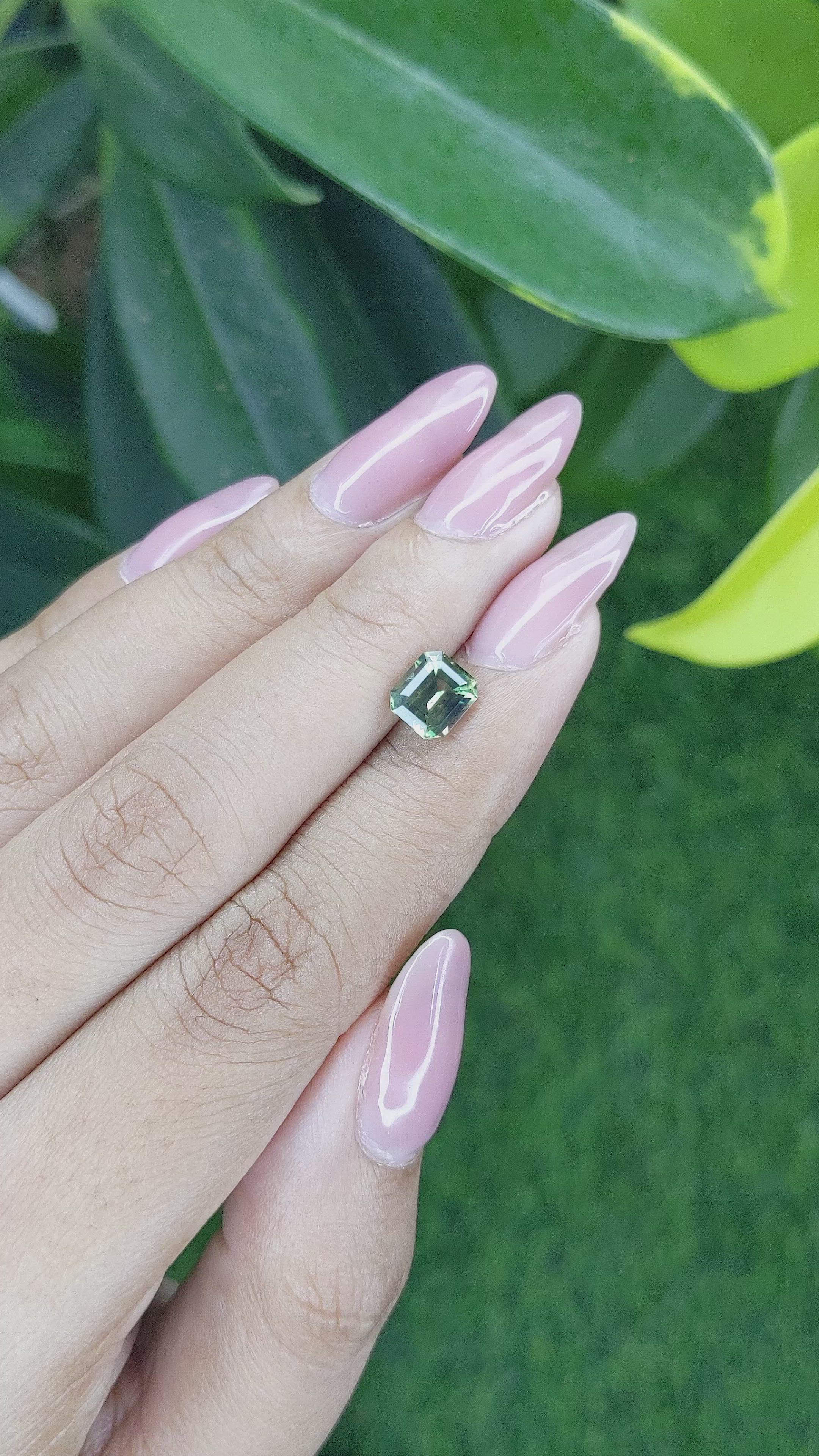 1.61 Ct. Bi Color Sapphire from Madagascar Size Video