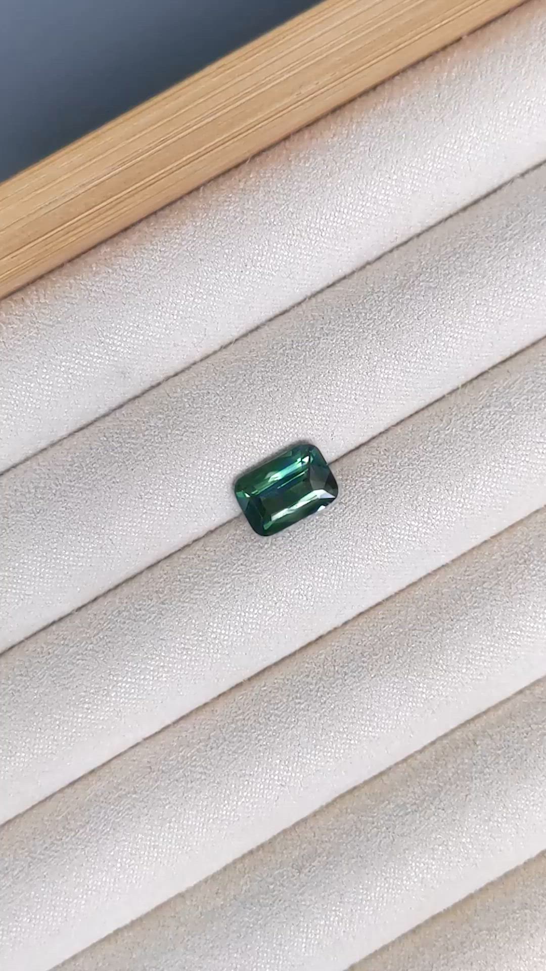3.02 Ct. Green Sapphire from Madagascar Size Video