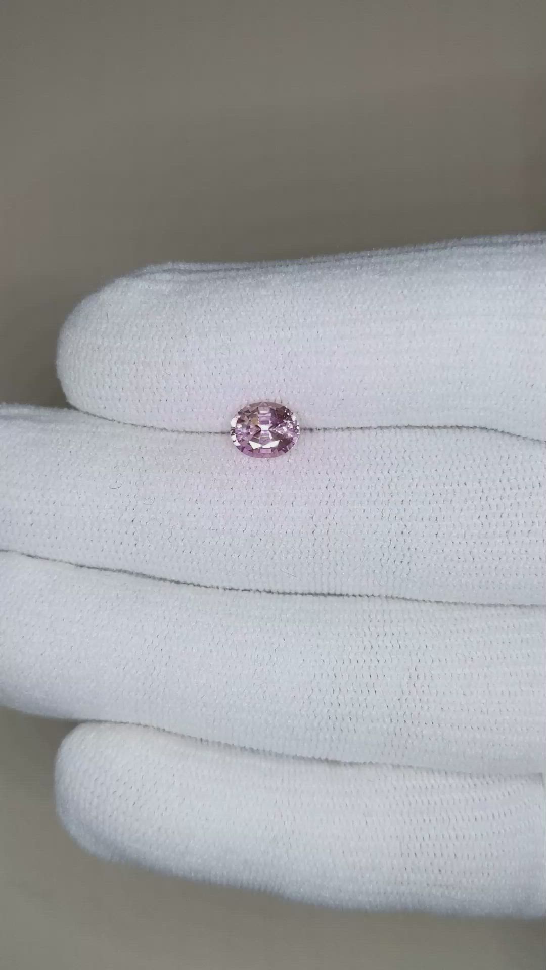 1.16 Ct. Pink Sapphire from Ceylon (Sri Lanka) Size Video