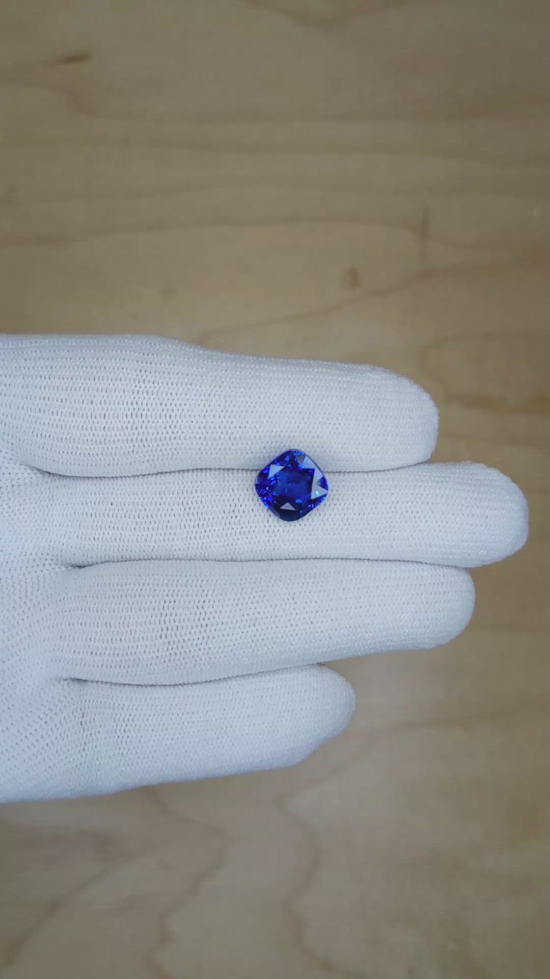 5.03 Ct. Blue Sapphire from Madagascar Size Video
