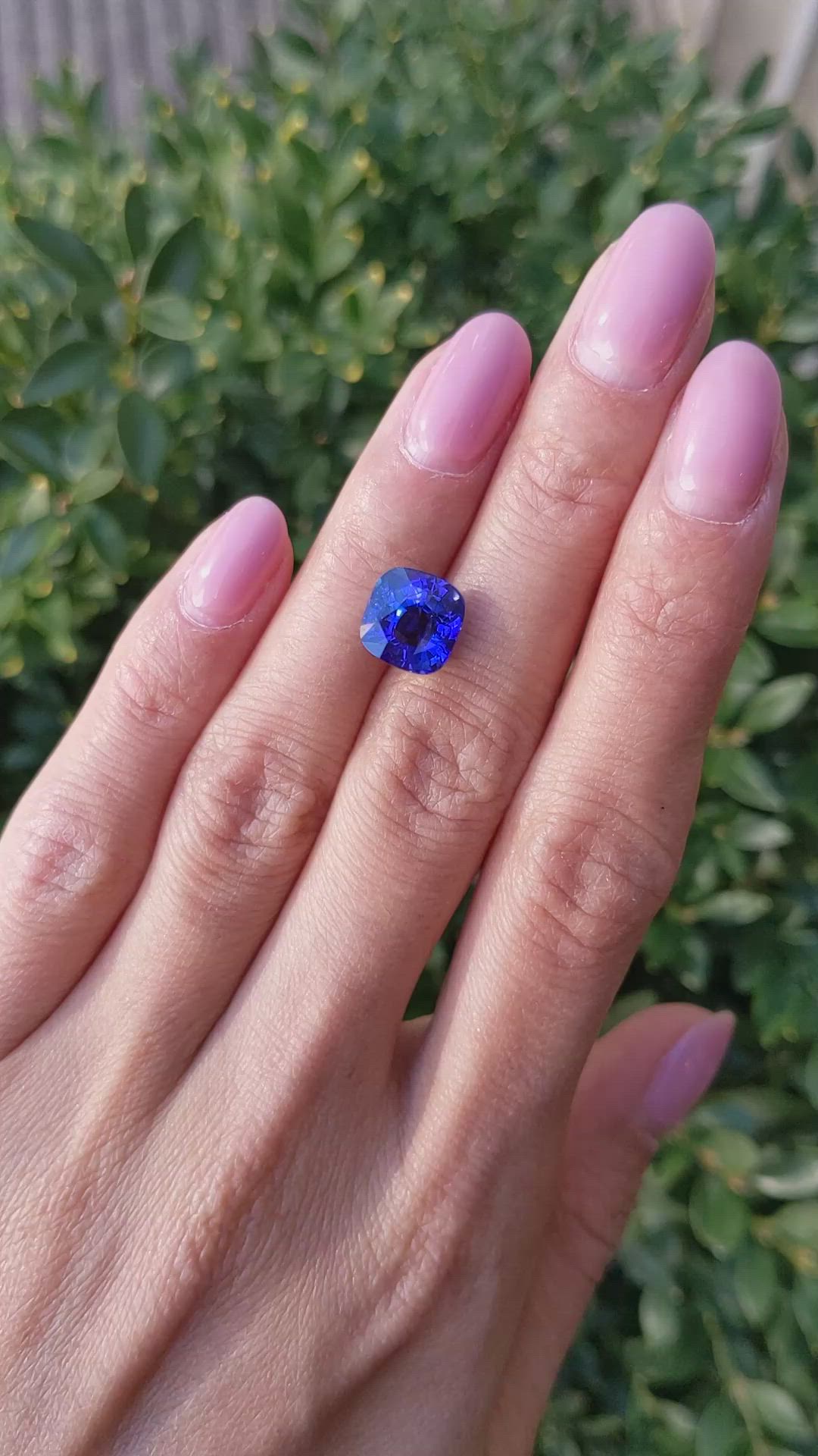 5.03 Ct. Blue Sapphire from Madagascar Size Video