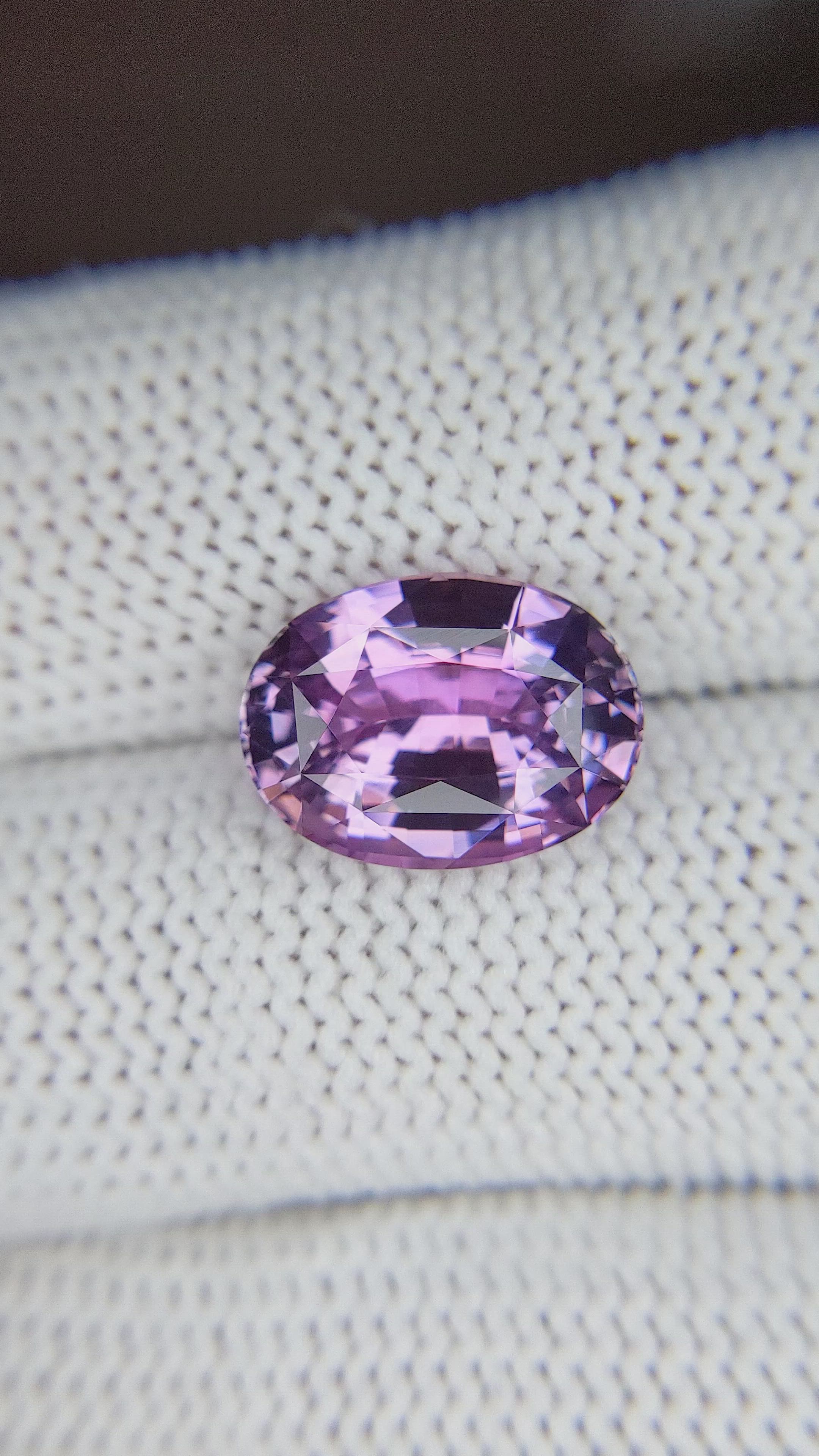 7.08 Ct. Purple Sapphire from Madagascar Size Video
