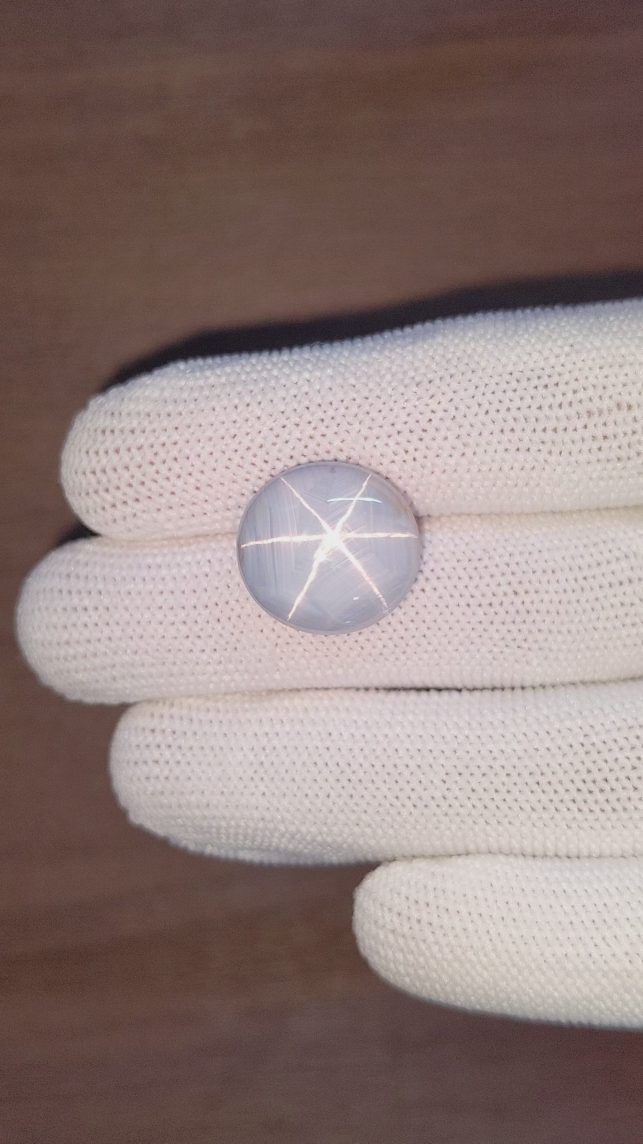 30.71 Ct. Grey Star Sapphire from Ceylon (Sri Lanka) Size Video