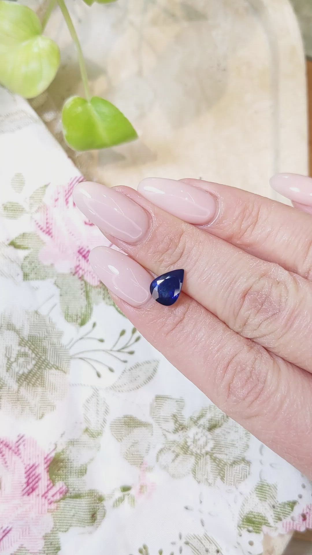 2.01 Ct. Blue Sapphire from Ceylon (Sri Lanka) Size Video