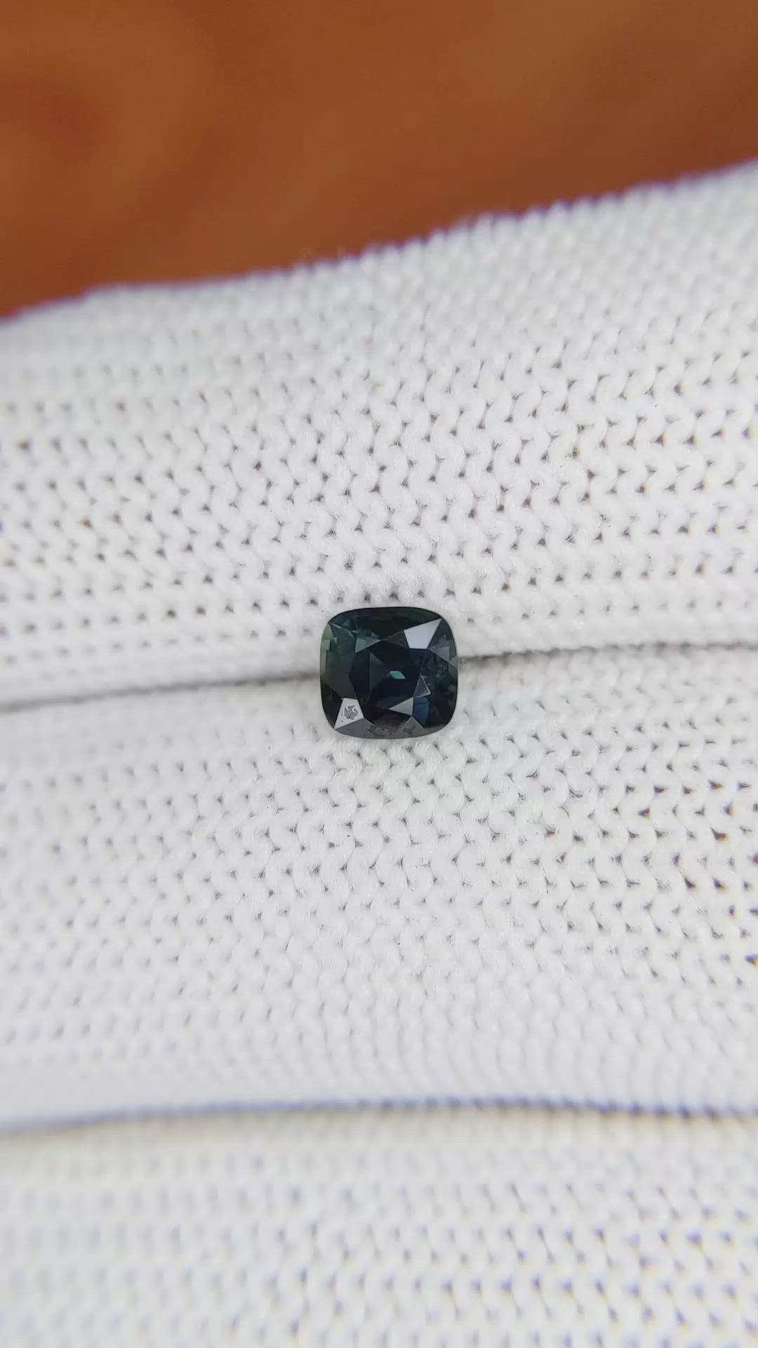 0.81 Ct. Greenish Blue Sapphire from Madagascar Size Video