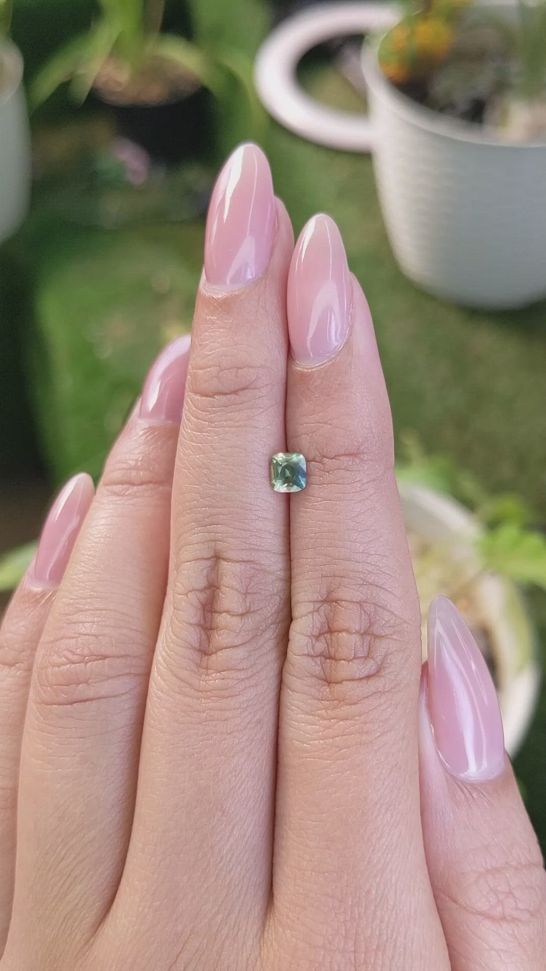 0.53 Ct. Bi Color Sapphire from Madagascar Size Video