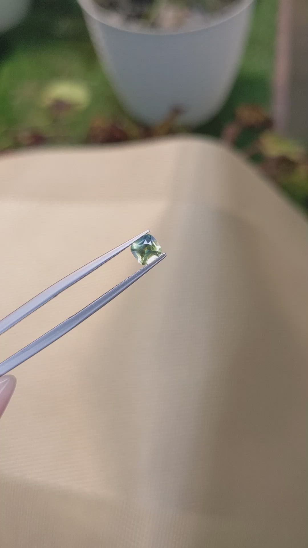 0.53 Ct. Bi Color Sapphire from Madagascar Size Video