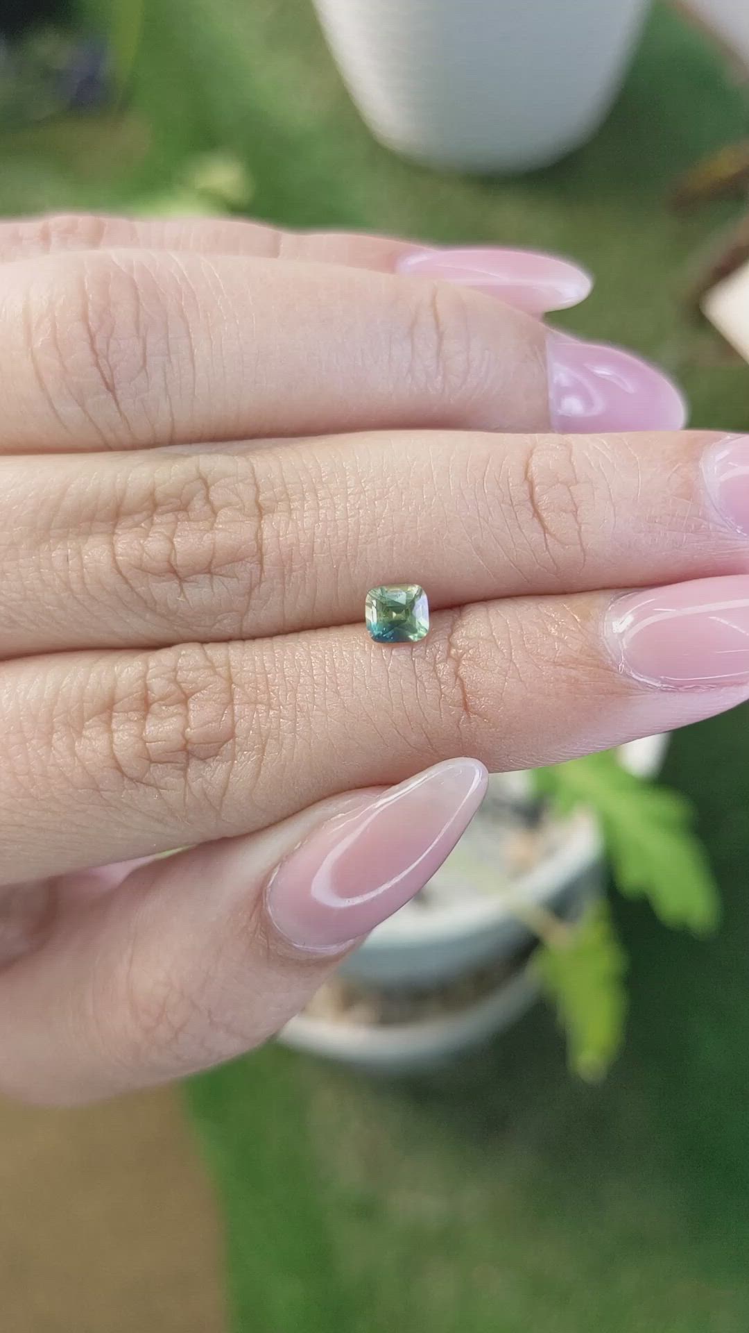 0.53 Ct. Bi Color Sapphire from Madagascar Size Video