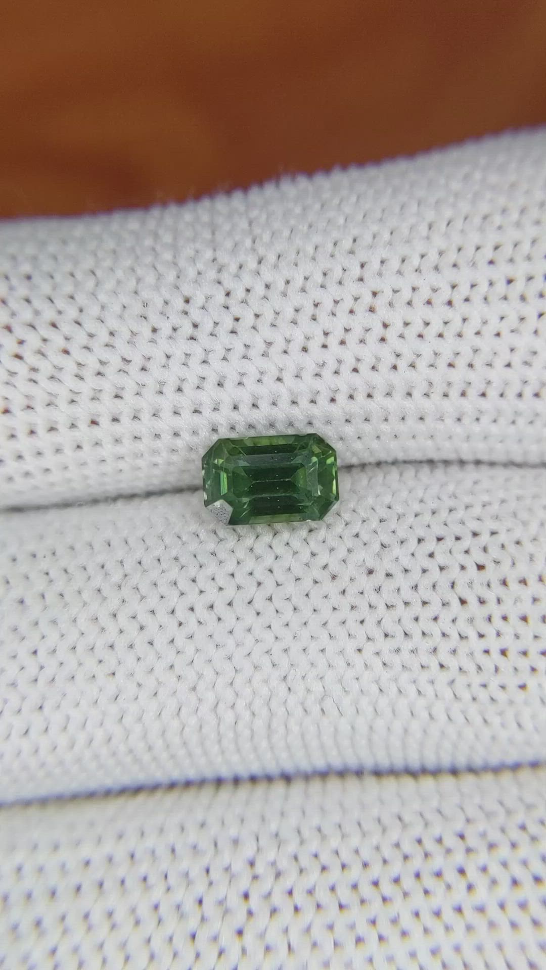 1.57 Ct. Green Sapphire from Madagascar Size Video