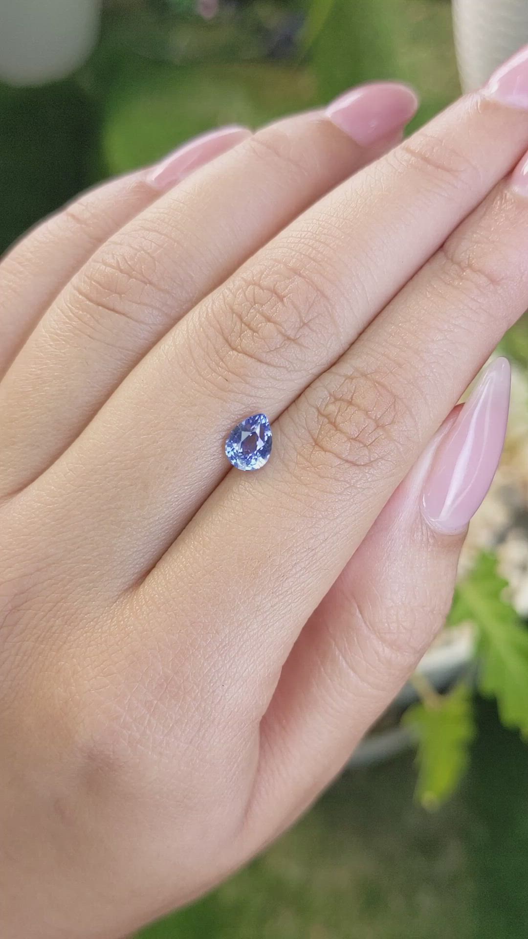 1.09 Ct. Blue Sapphire from Ceylon (Sri Lanka) Size Video