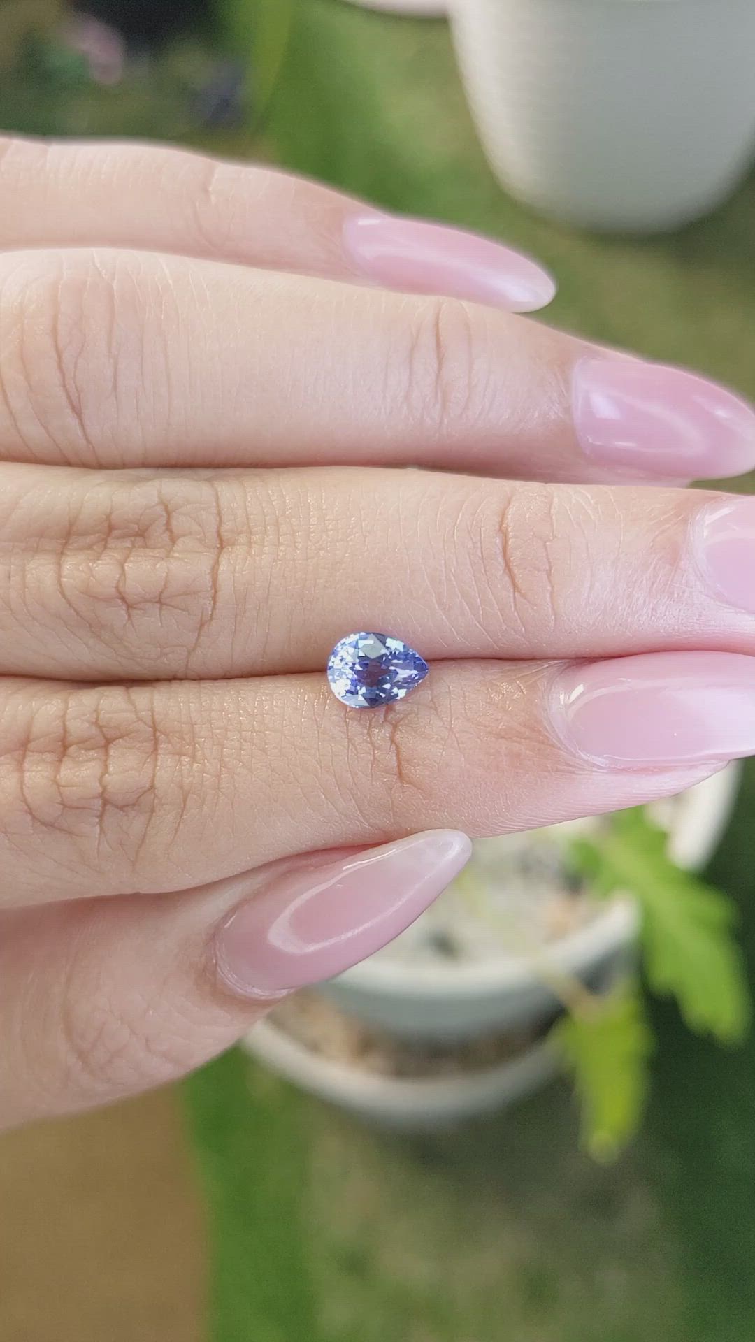 1.09 Ct. Blue Sapphire from Ceylon (Sri Lanka) Size Video