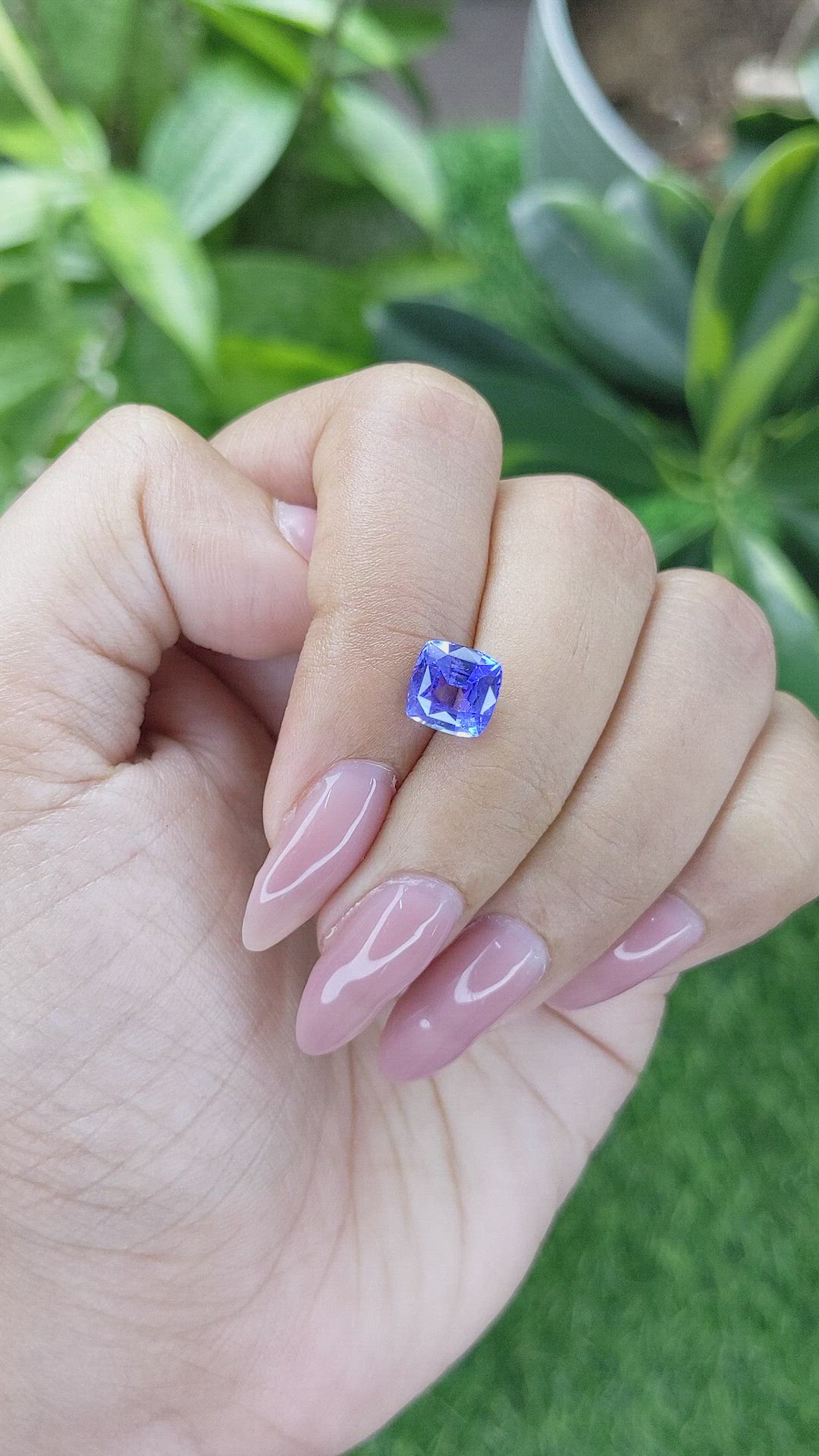 2.59 Ct. Blue Sapphire from Ceylon (Sri Lanka) Size Video