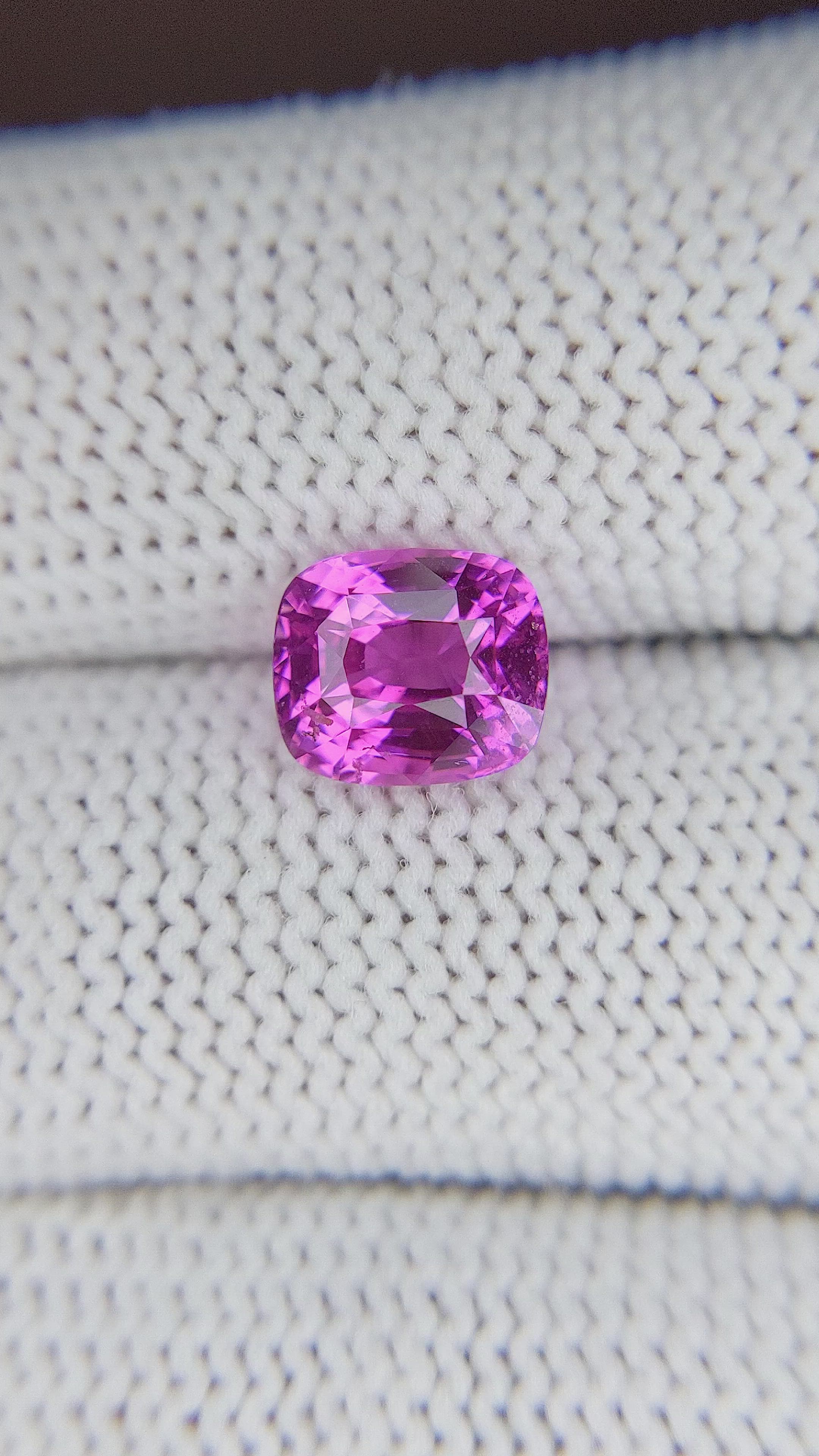 3.01 Ct. Purplish Pink Sapphire from Madagascar Size Video