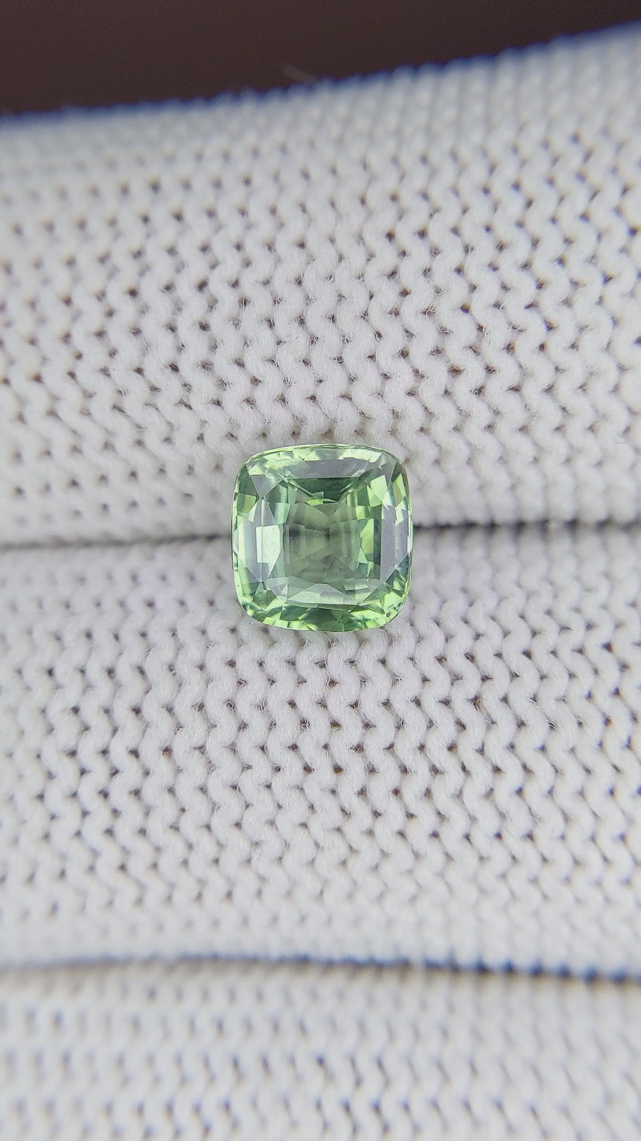 2.00 Ct. Green Sapphire from Madagascar Size Video