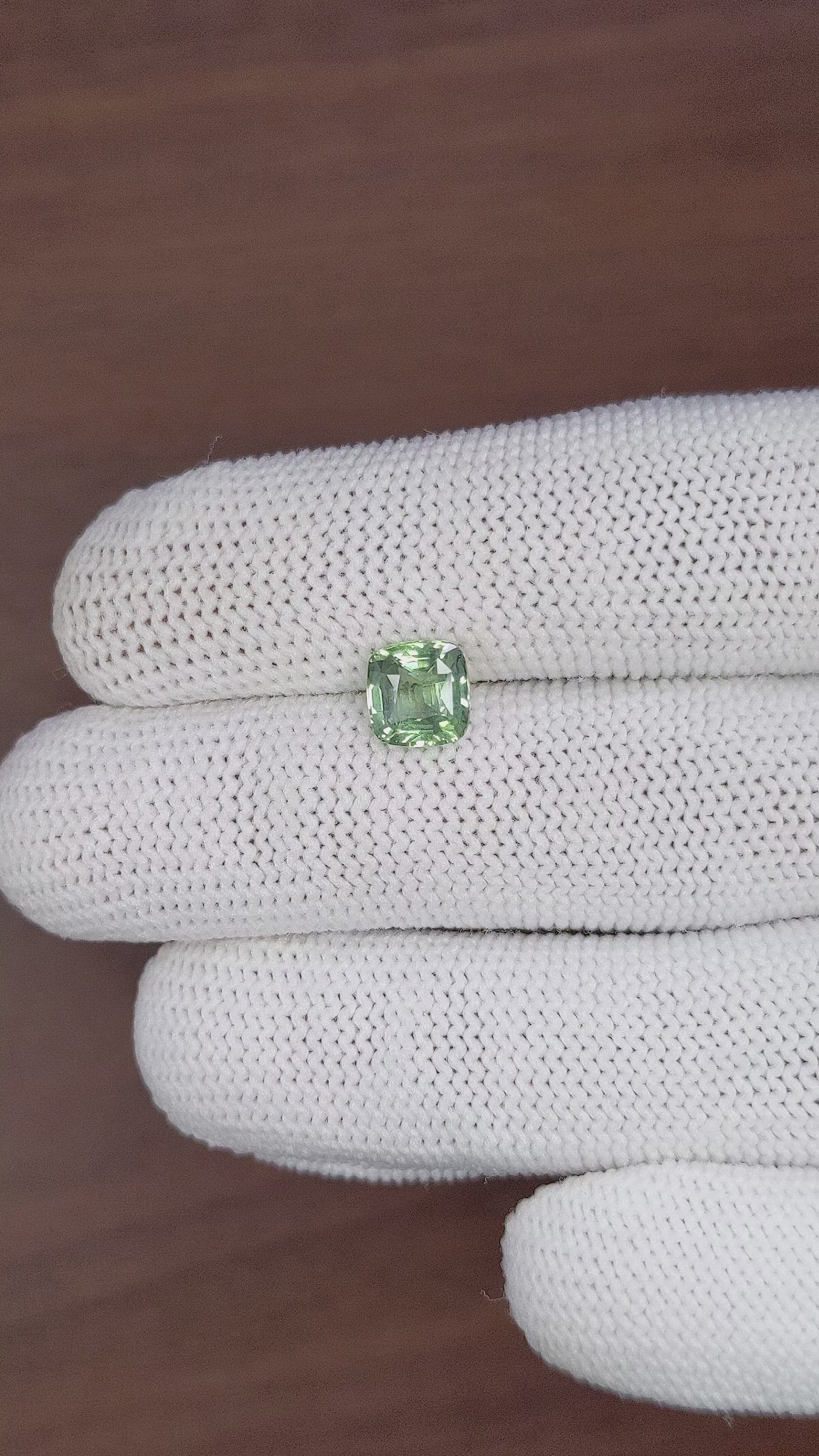 2.00 Ct. Green Sapphire from Madagascar Size Video