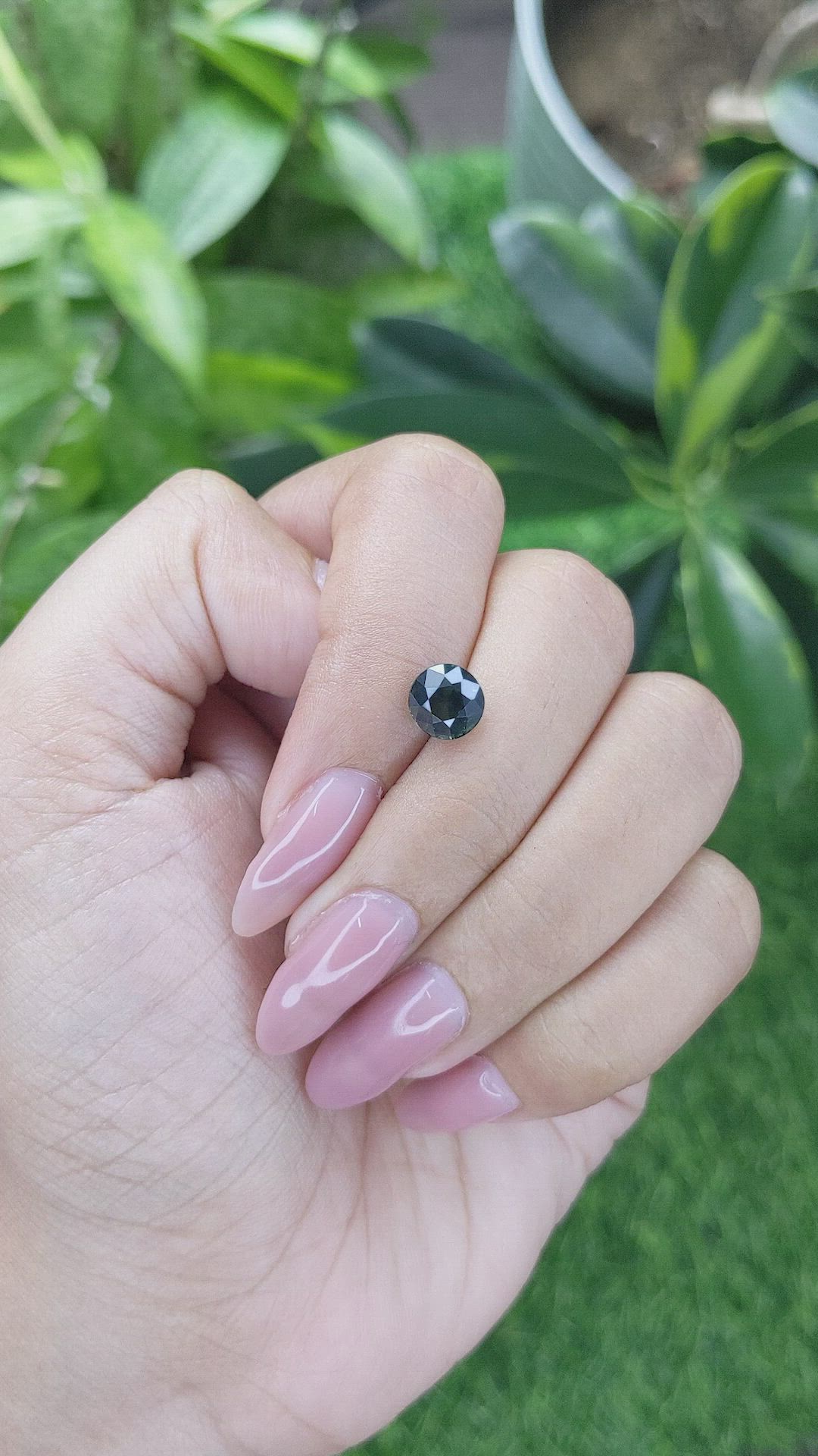 2.13 Ct. Green Sapphire from Madagascar Size Video