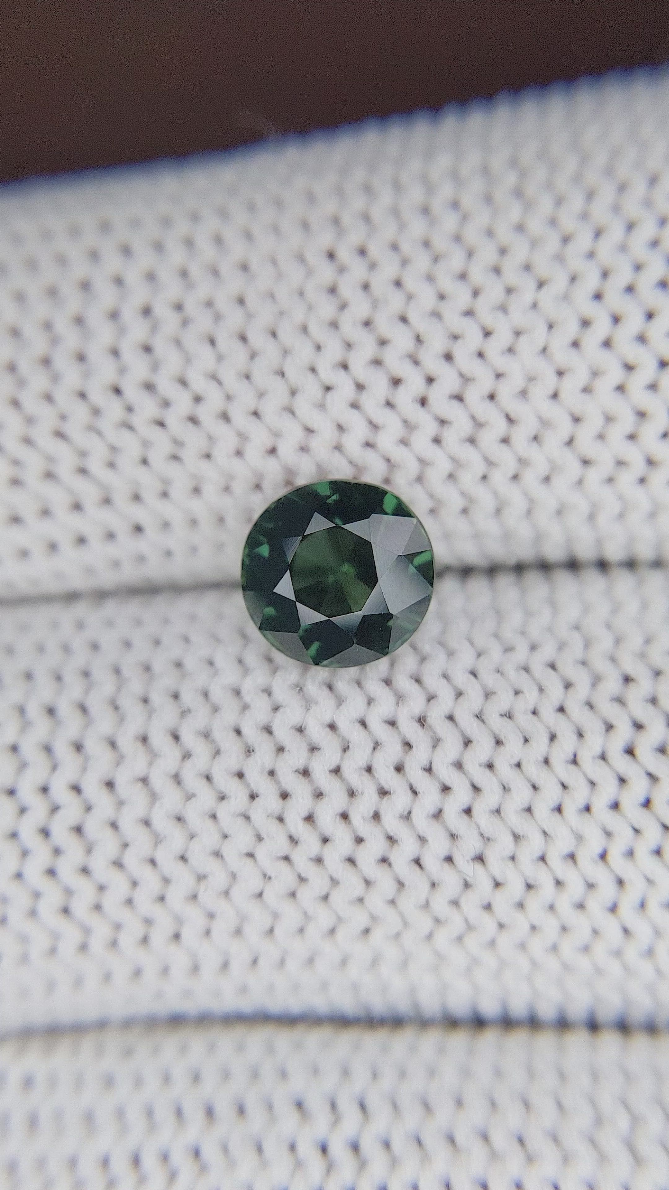 2.13 Ct. Green Sapphire from Madagascar Size Video