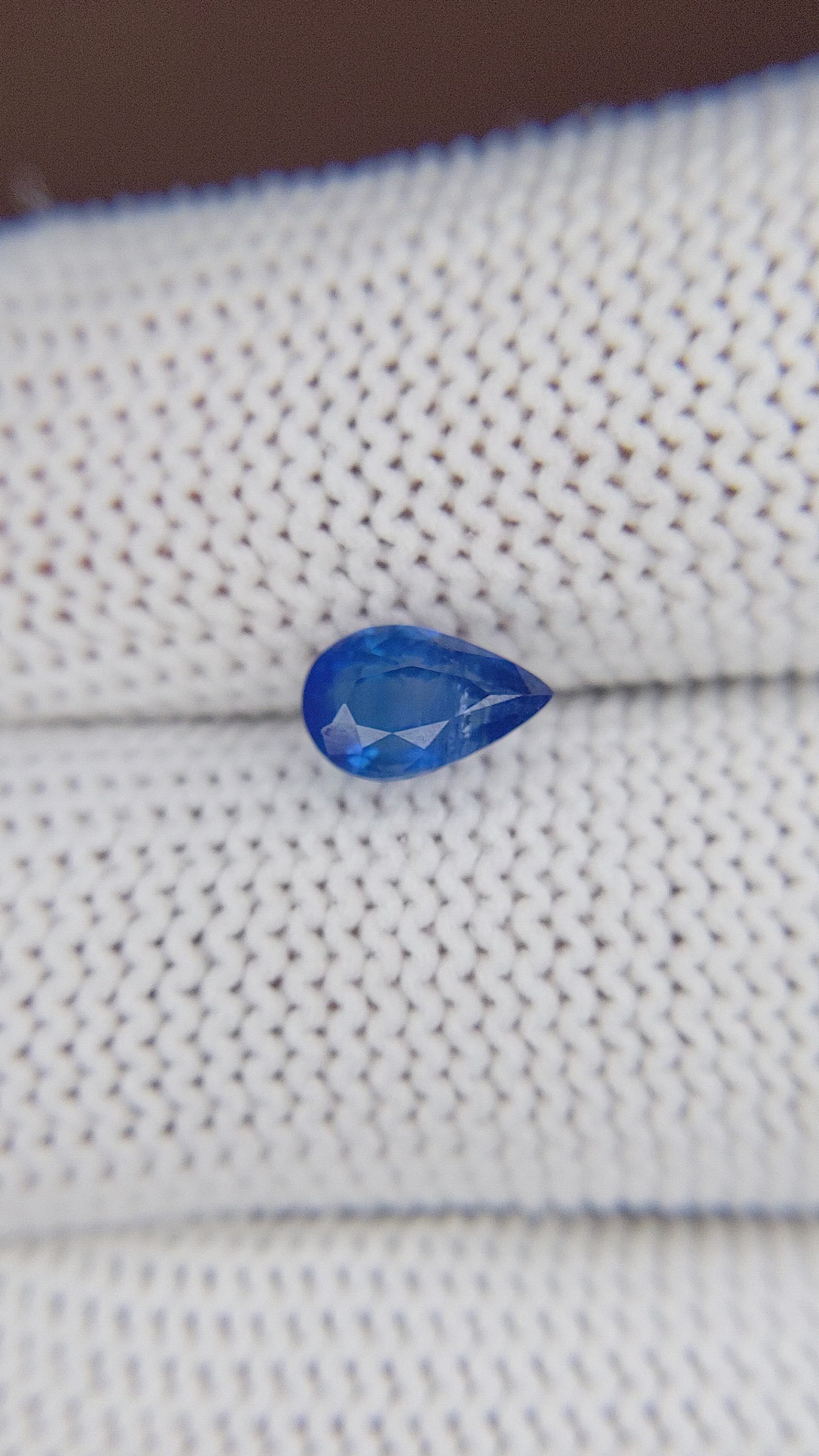 1.04 Ct. Blue Sapphire from Ceylon (Sri Lanka) Size Video