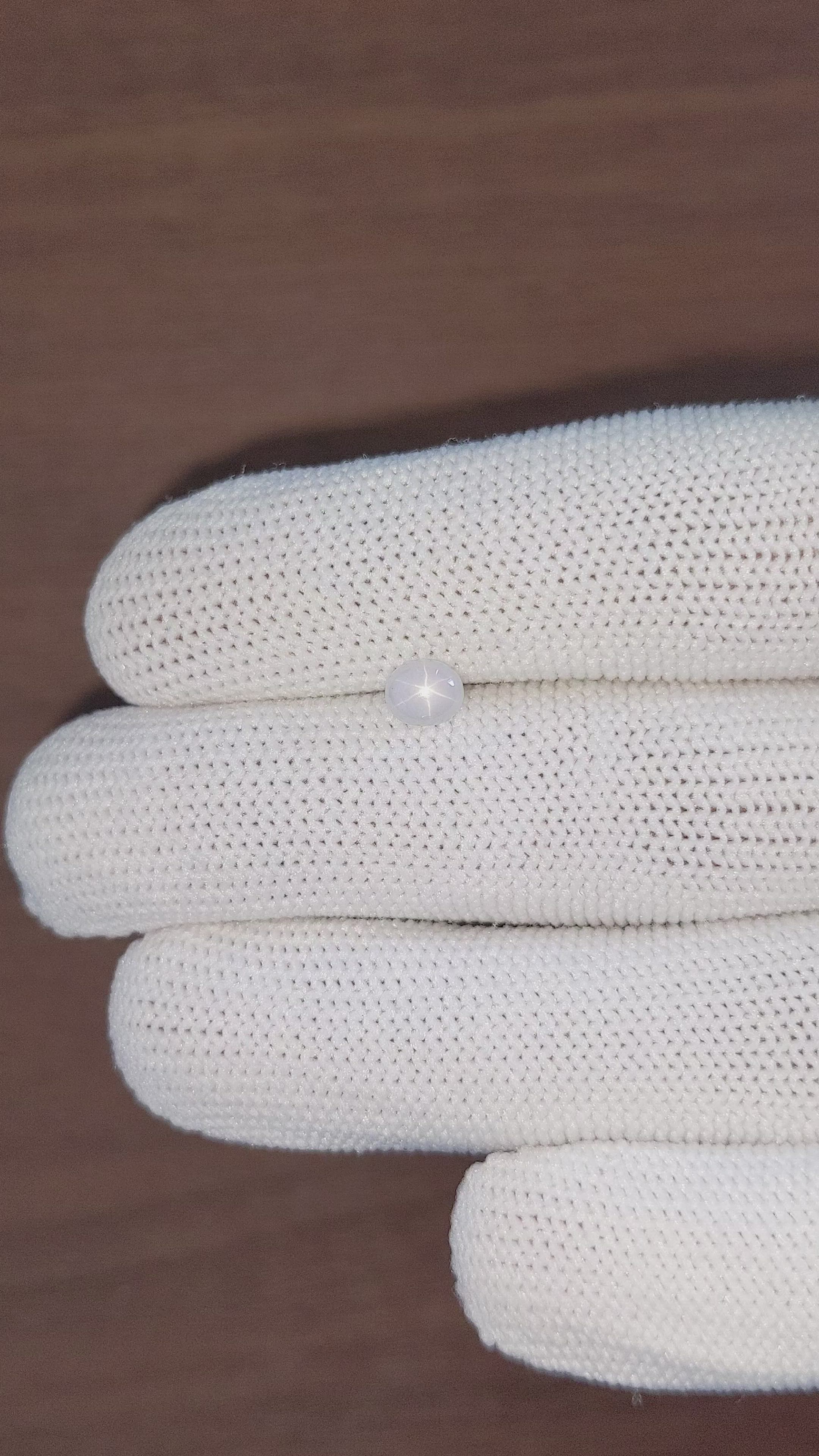 0.99 Ct. White Star Sapphire from Ceylon (Sri Lanka) Size Video