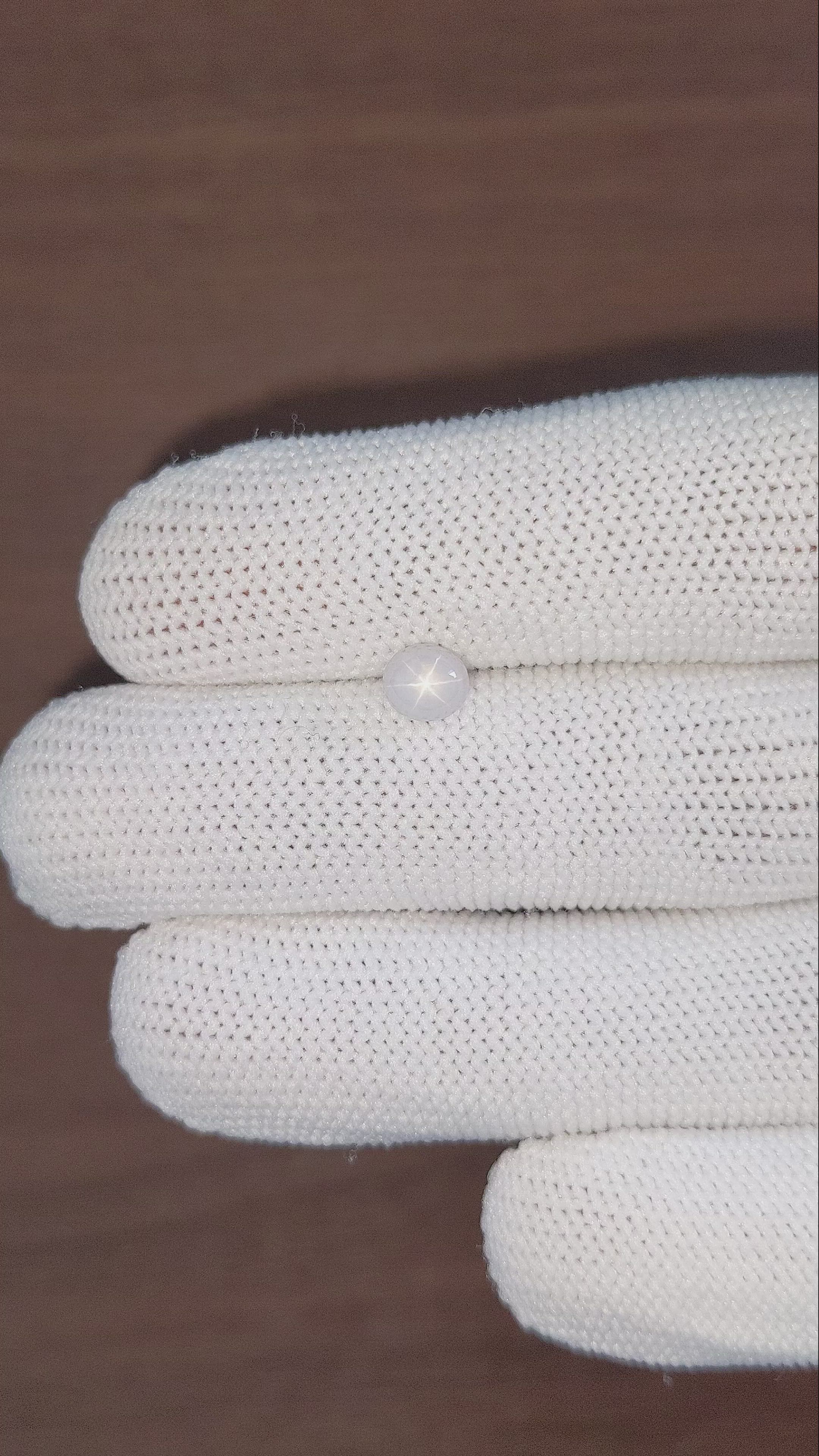 1.49 Ct. White Star Sapphire from Ceylon (Sri Lanka) Size Video