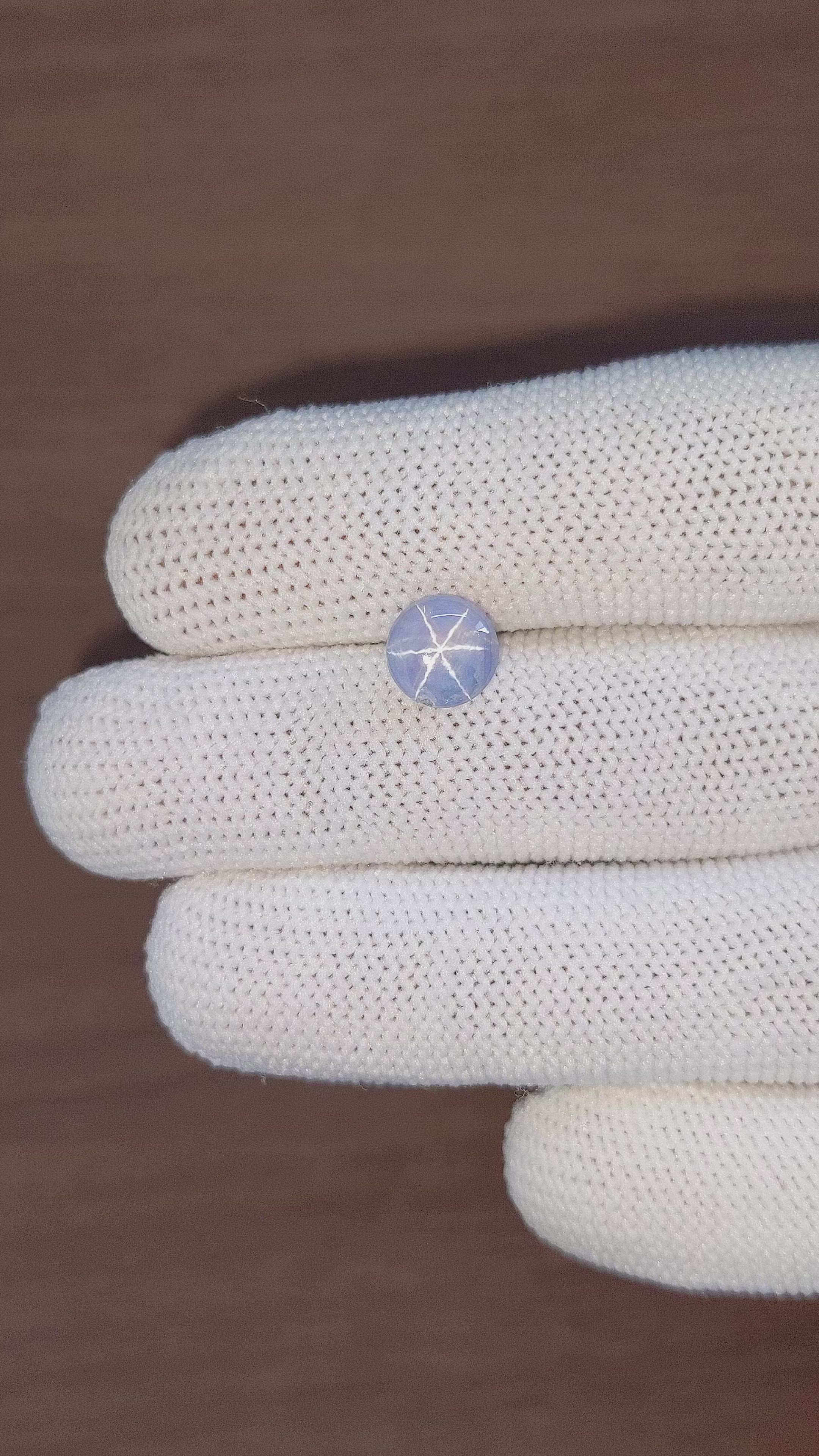3.00 Ct. Greyish Blue Star Sapphire from Ceylon (Sri Lanka) Size Video