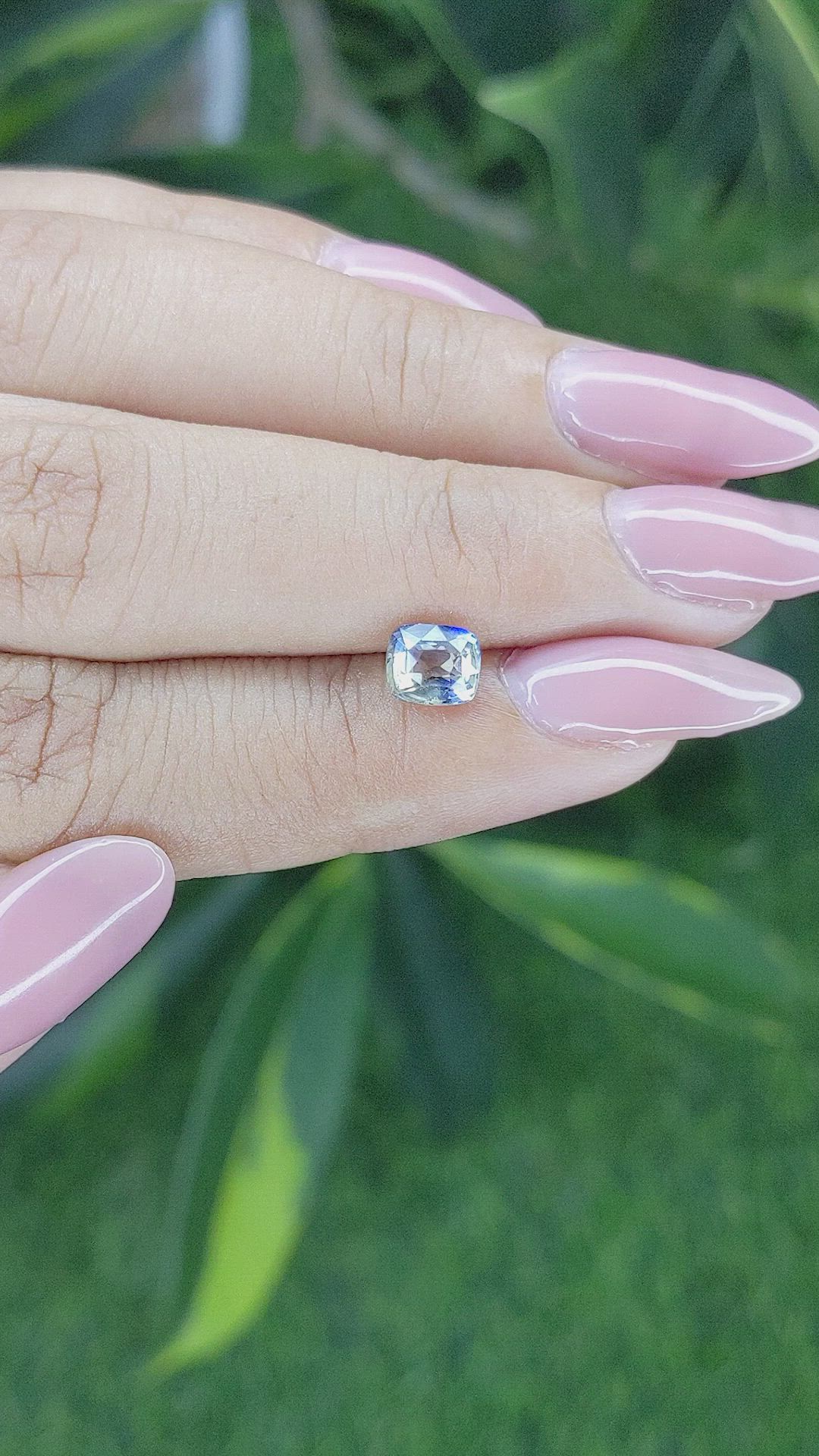 1.17 Ct. Bi Color Sapphire from Madagascar Size Video