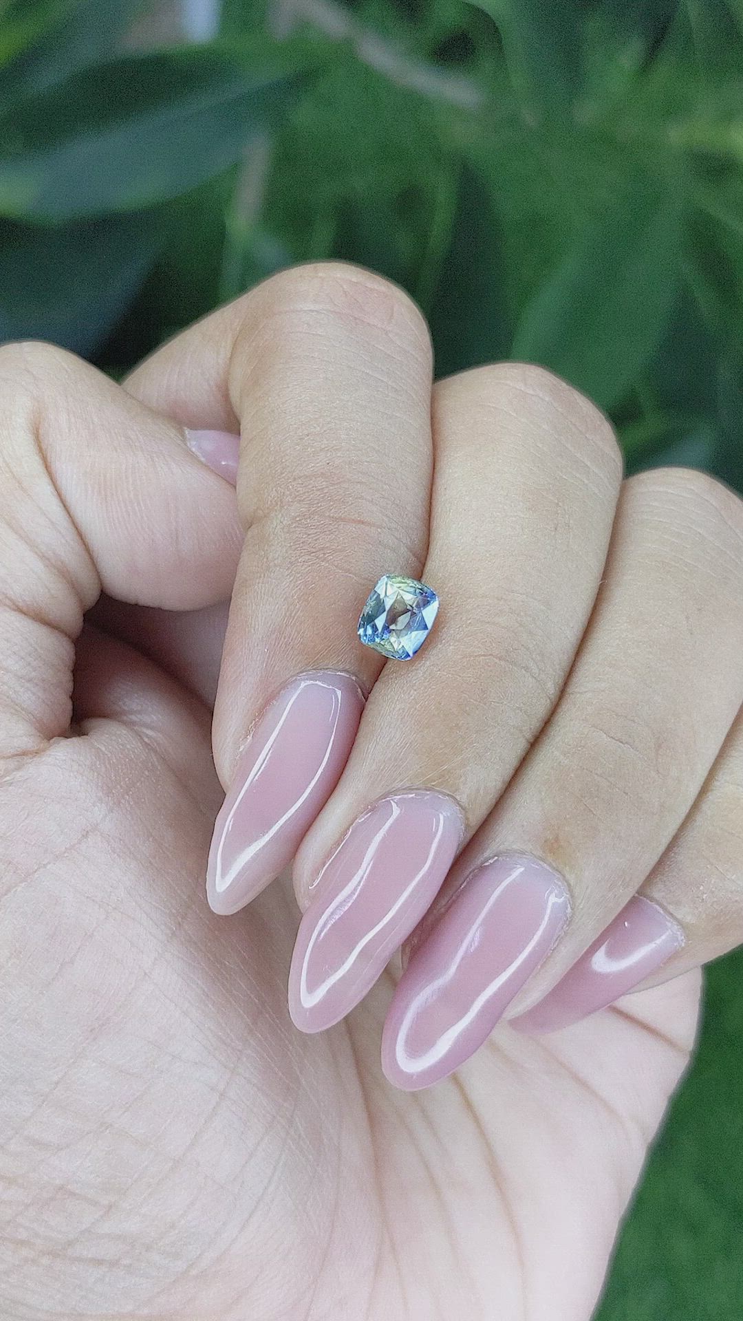 1.17 Ct. Bi Color Sapphire from Madagascar Size Video