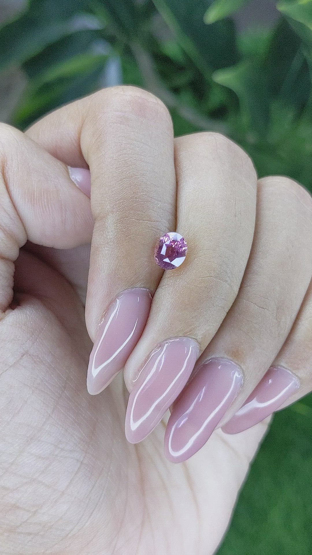 1.06 Ct. Pink Sapphire from Madagascar Size Video