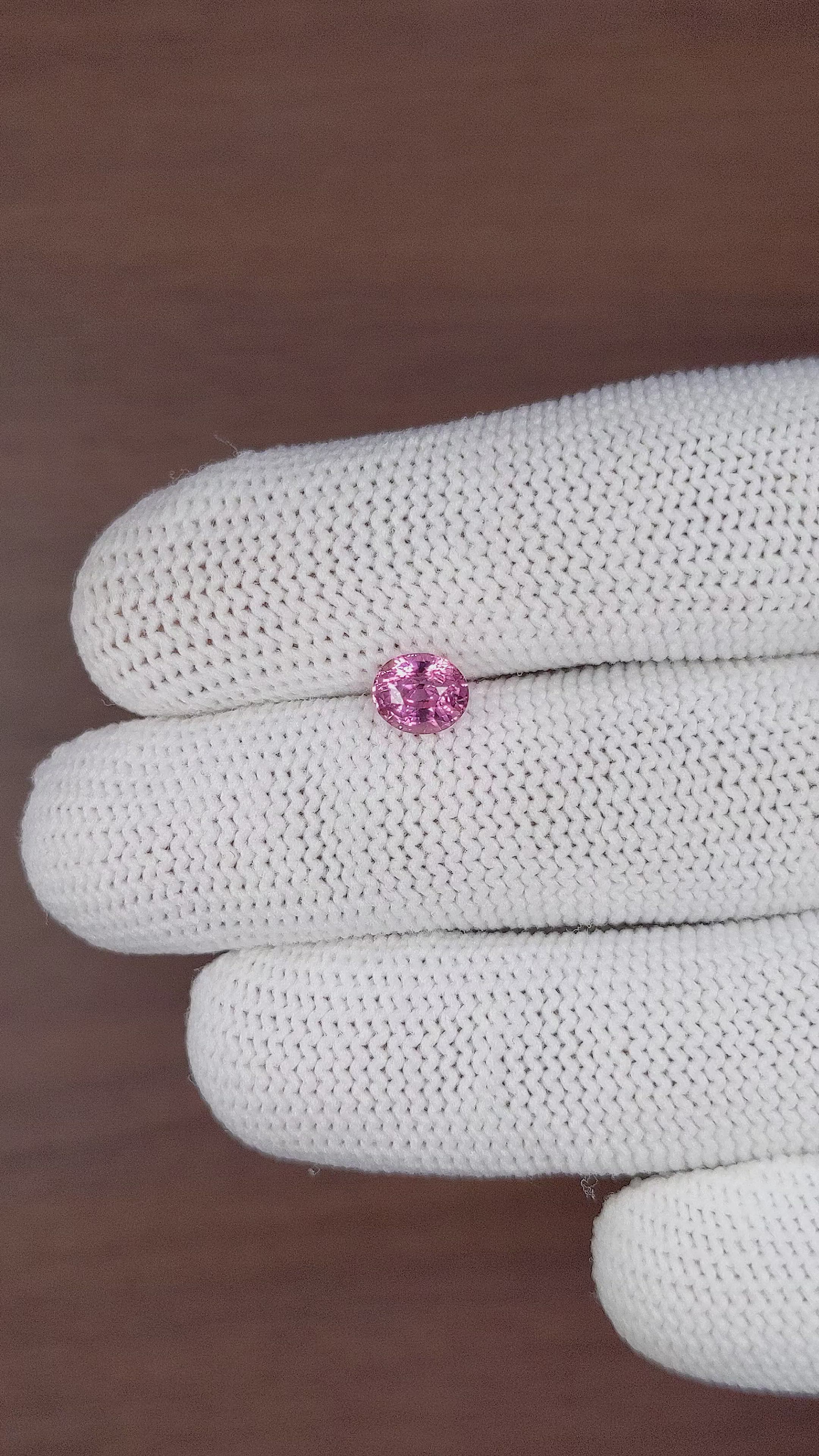 1.06 Ct. Pink Sapphire from Madagascar Size Video