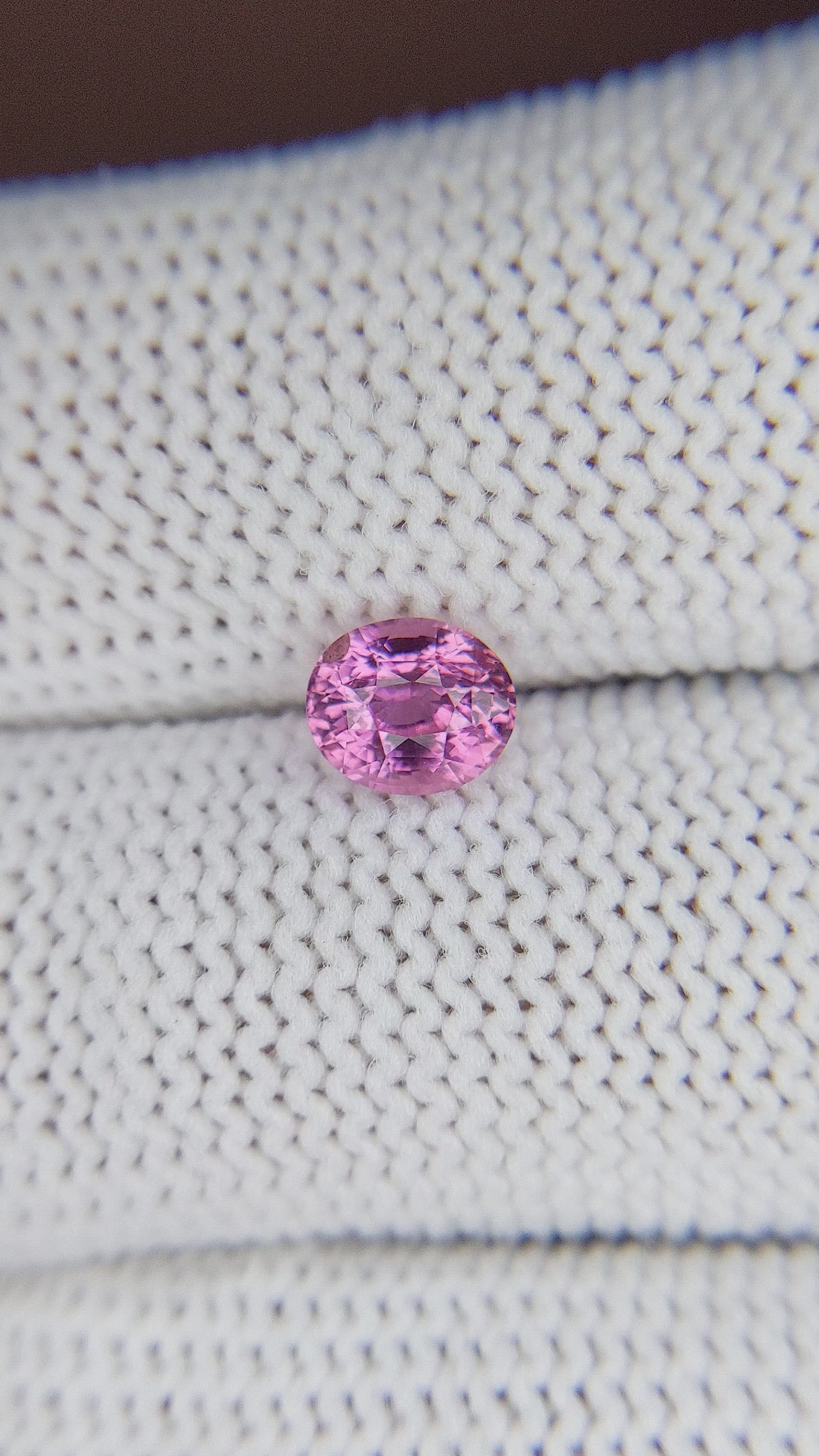 1.06 Ct. Pink Sapphire from Madagascar Size Video