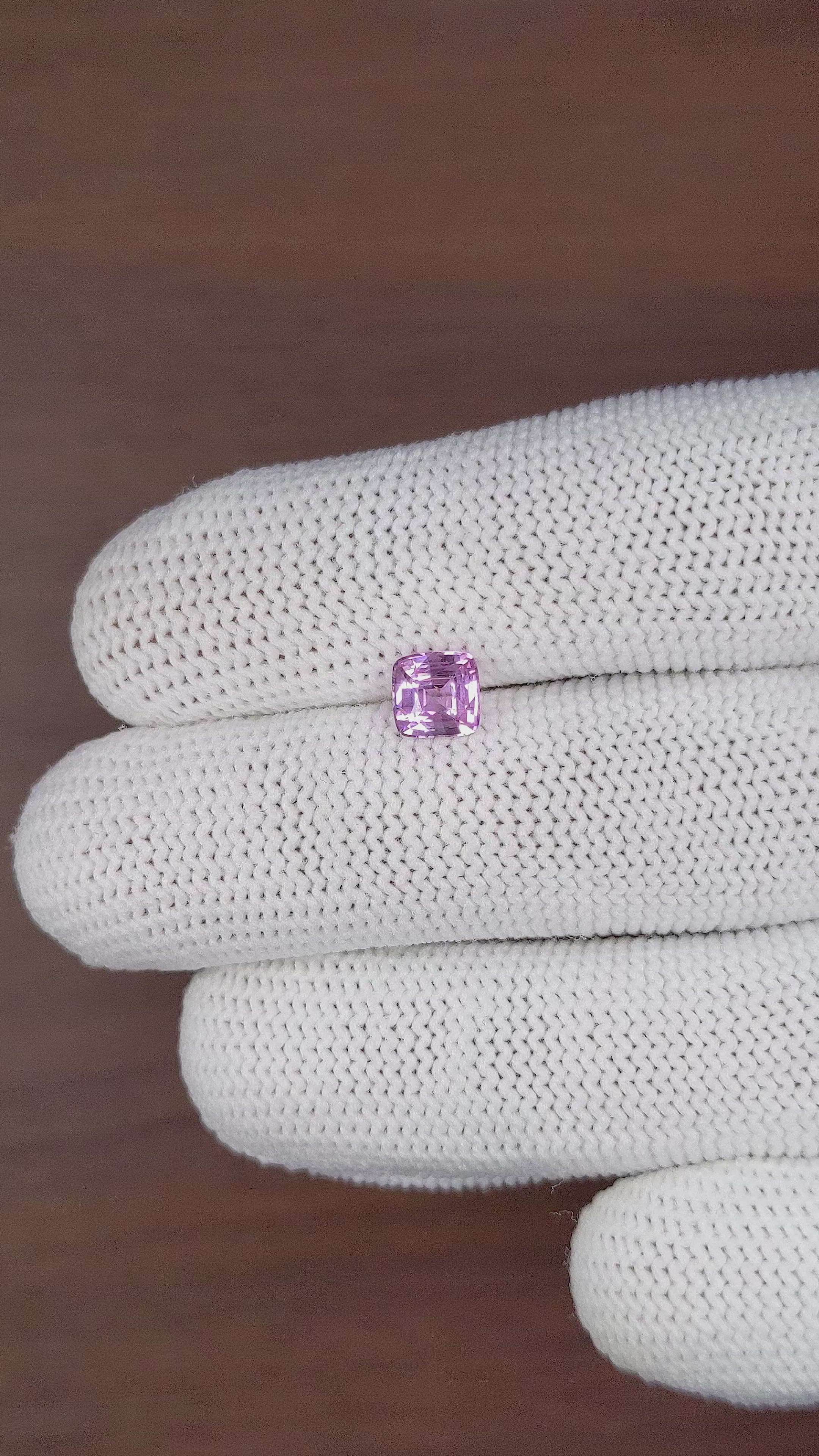 1.04 Ct. Purple Sapphire from Madagascar Size Video