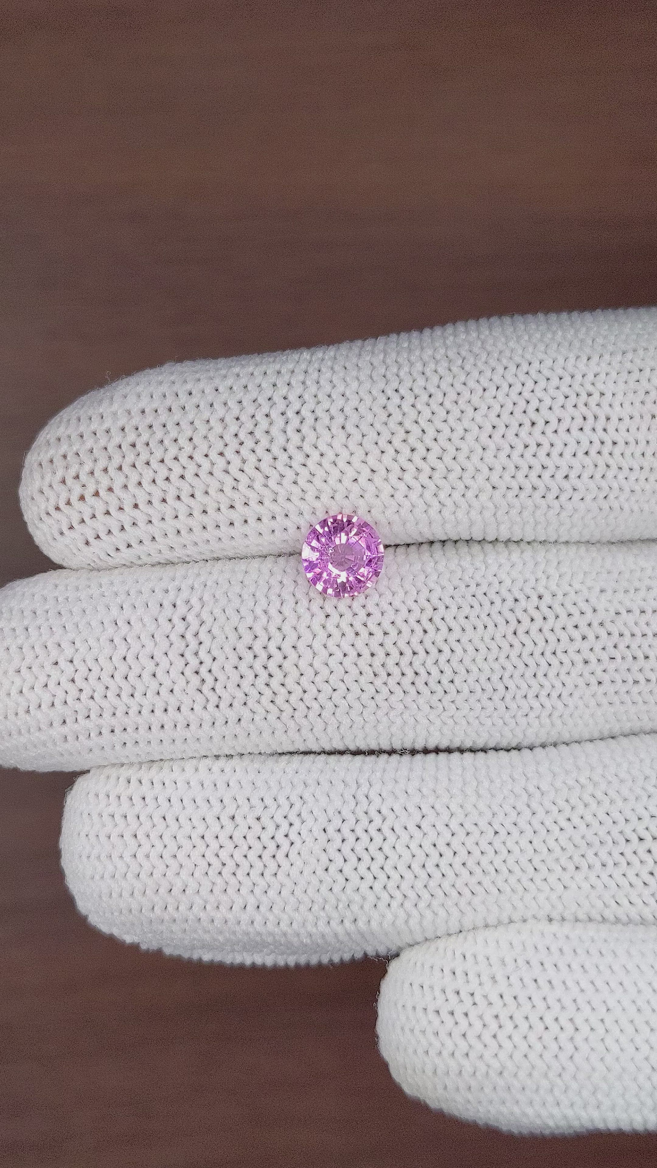 1.38 Ct. Purplish Pink Sapphire from Tanzania Size Video