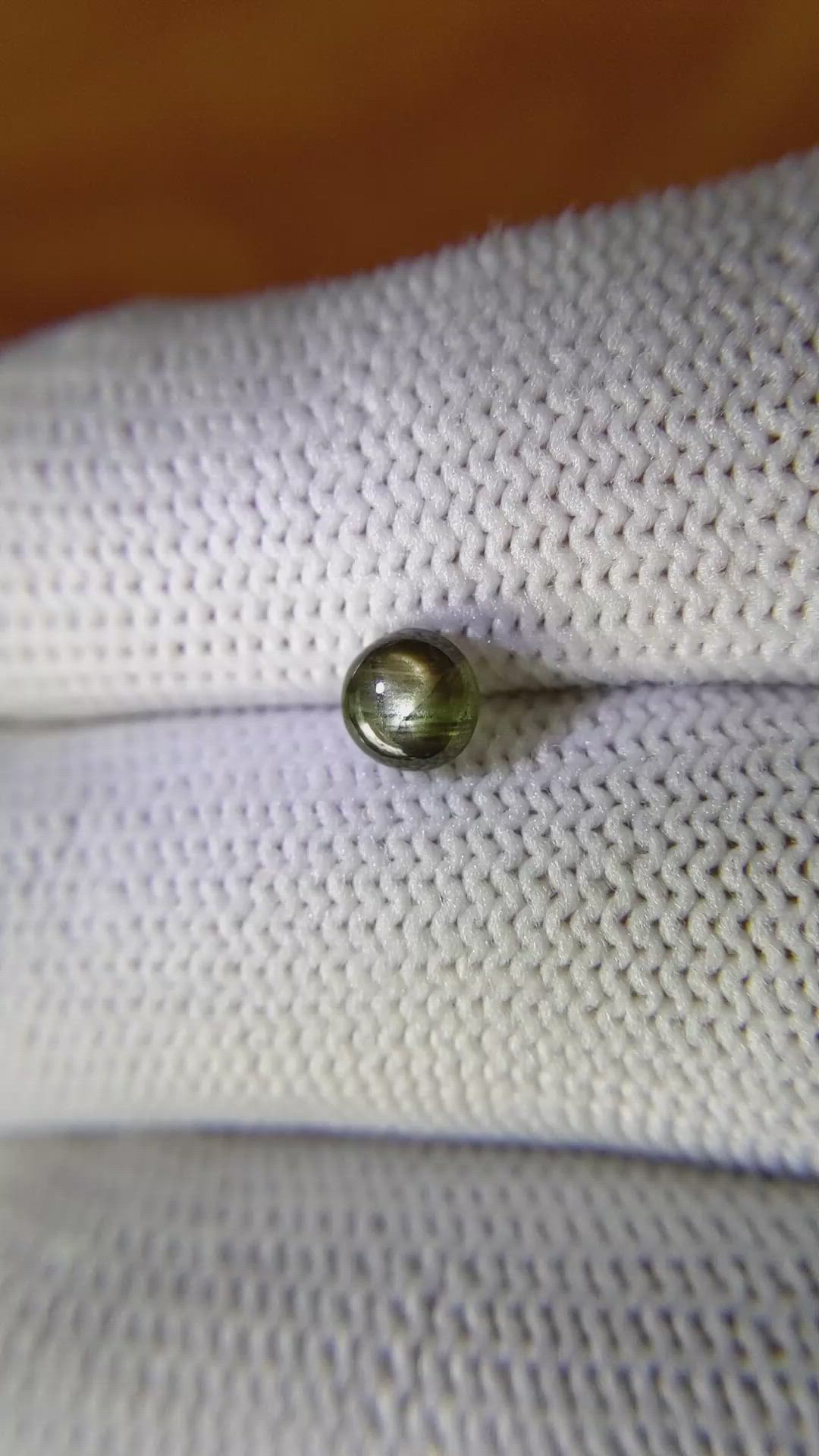 1.08 Ct. Black Star Sapphire from Ceylon (Sri Lanka) Size Video