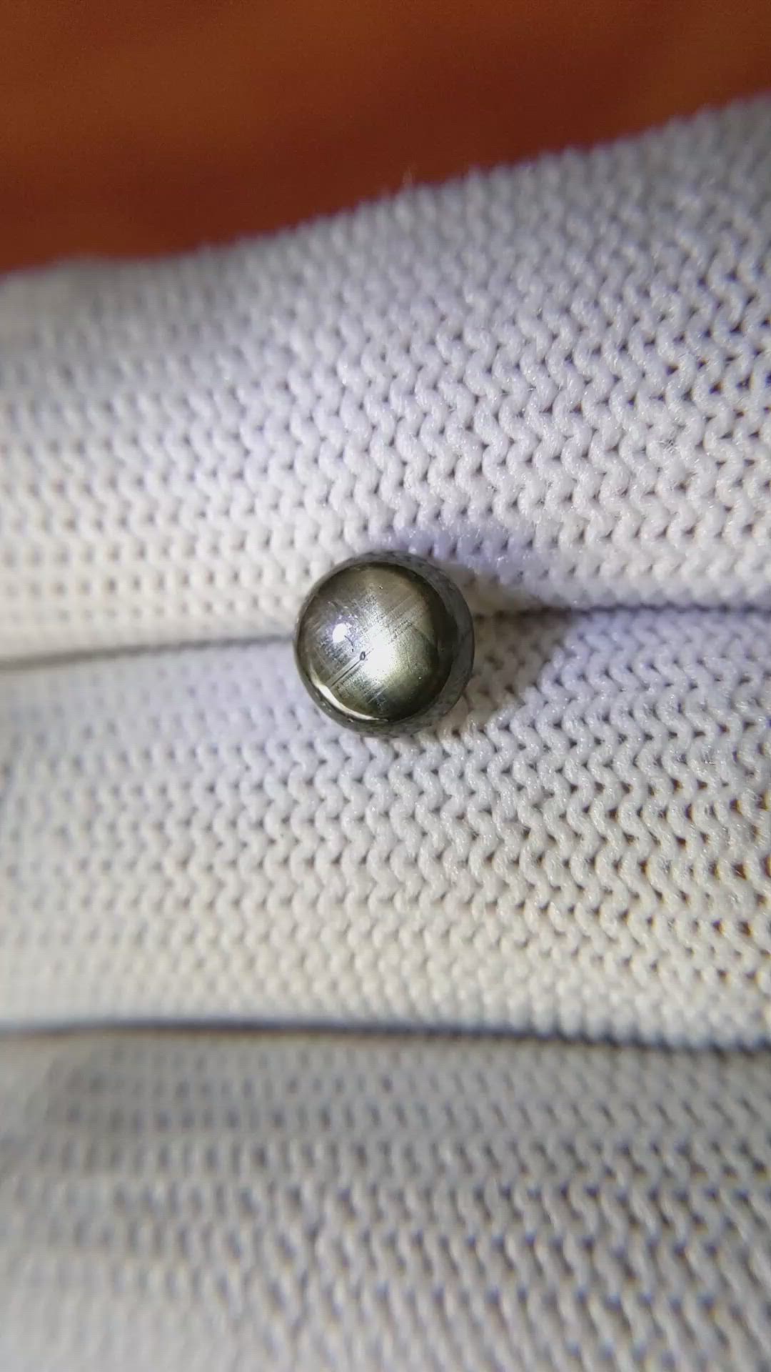 2.04 Ct. Black Star Sapphire from Ceylon (Sri Lanka) Size Video