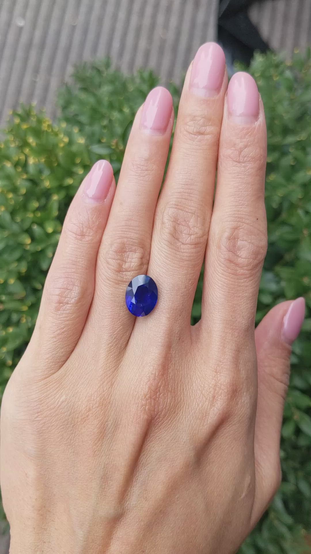 6.04 Ct. Blue Sapphire from Madagascar Size Video