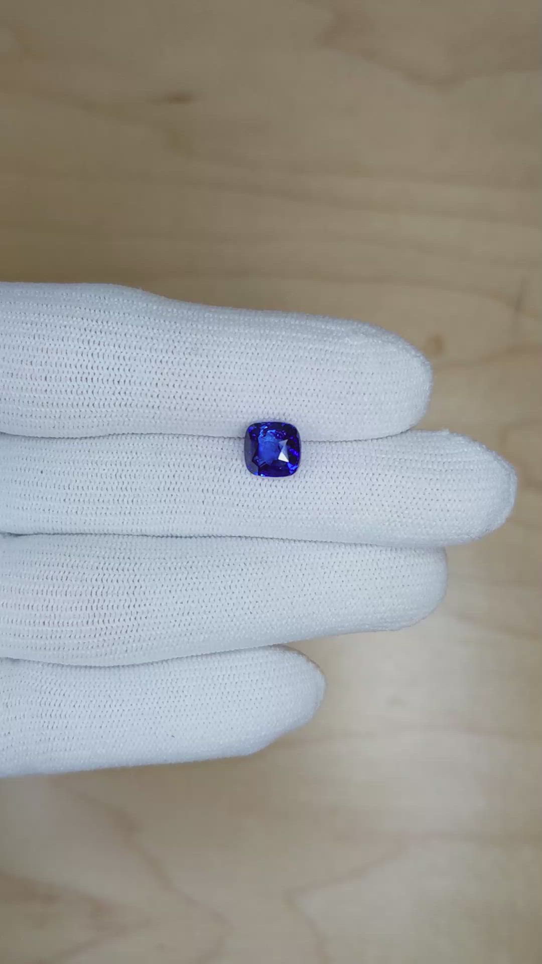 2.70 Ct. Blue Sapphire from Madagascar Size Video