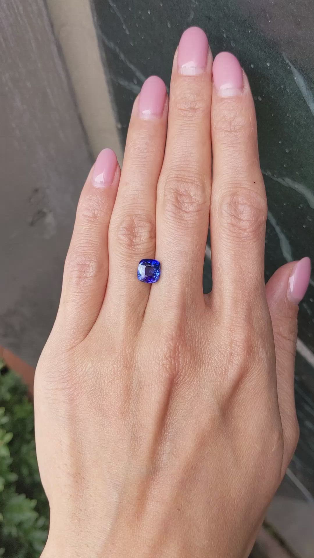 2.70 Ct. Blue Sapphire from Madagascar Size Video